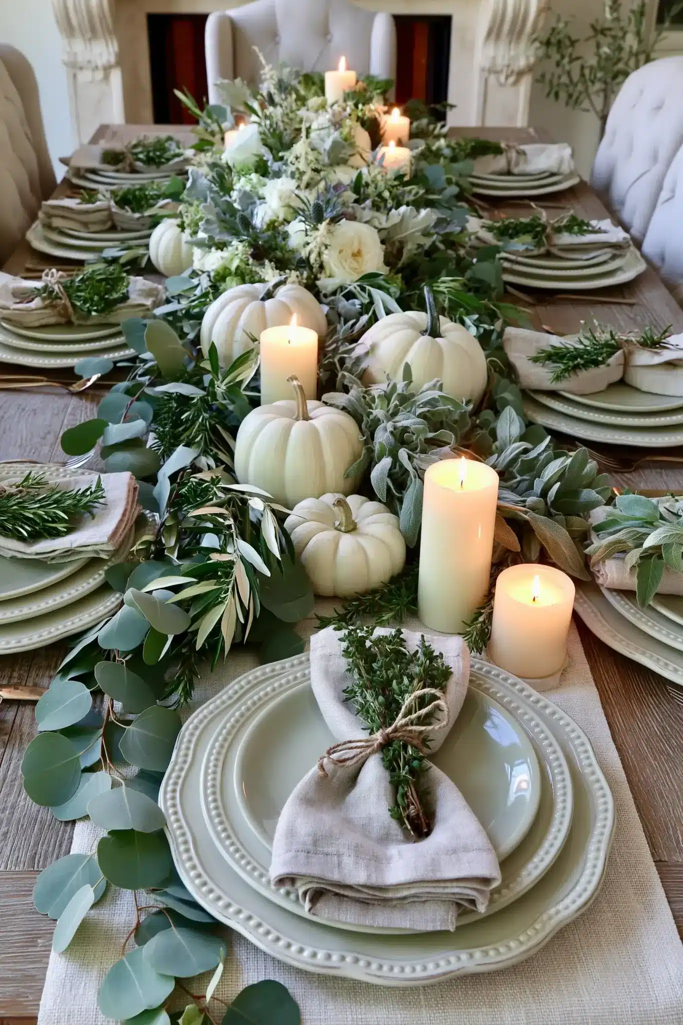 29 Thanksgiving Table Decor Ideas for a Centerpiece That Leaves Room for Plates 23 thanksgiving table decor ideas