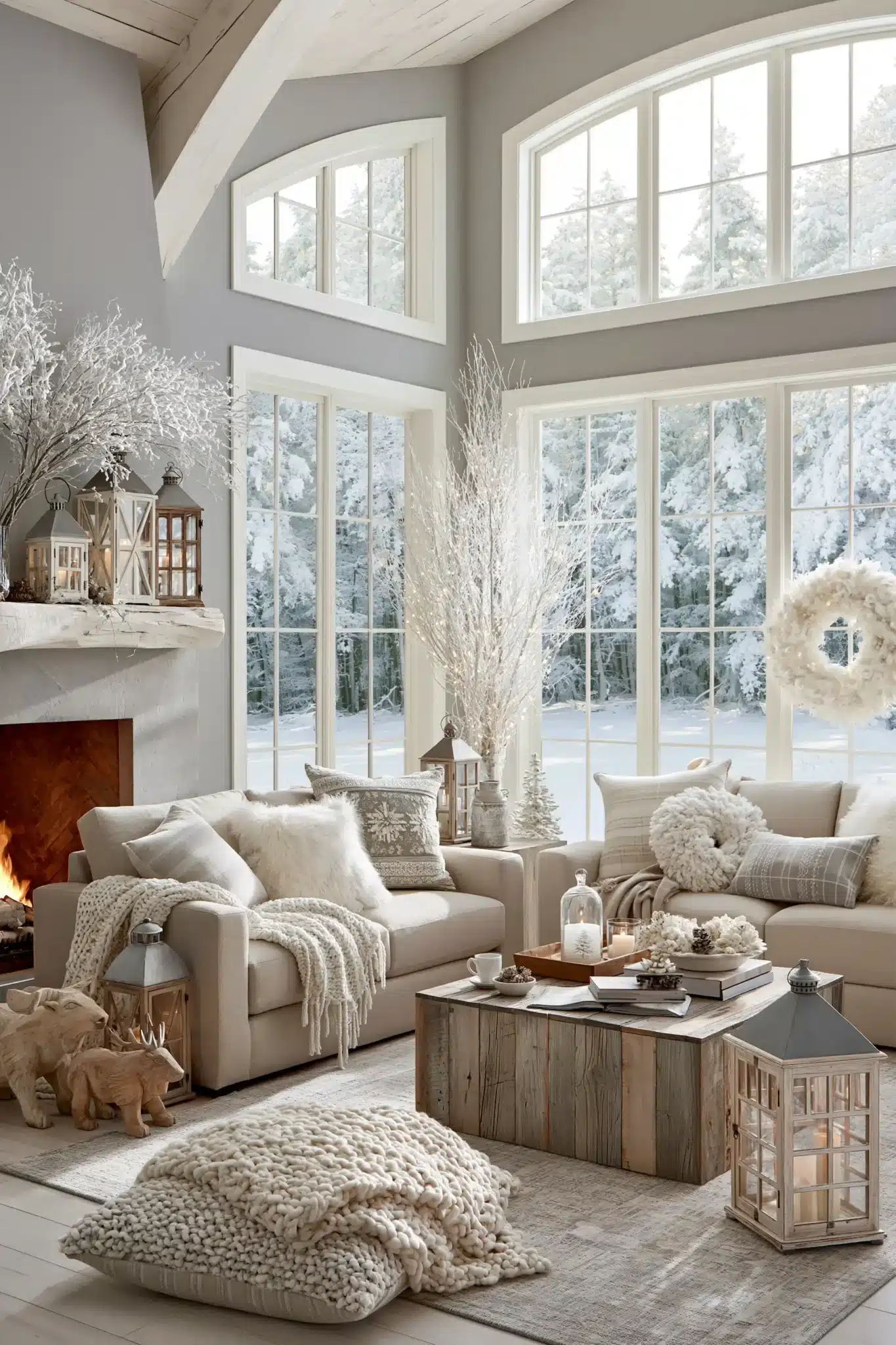 29 White Christmas Decor Ideas for a Room That Stays Bright and Quiet 23 white christmas decor