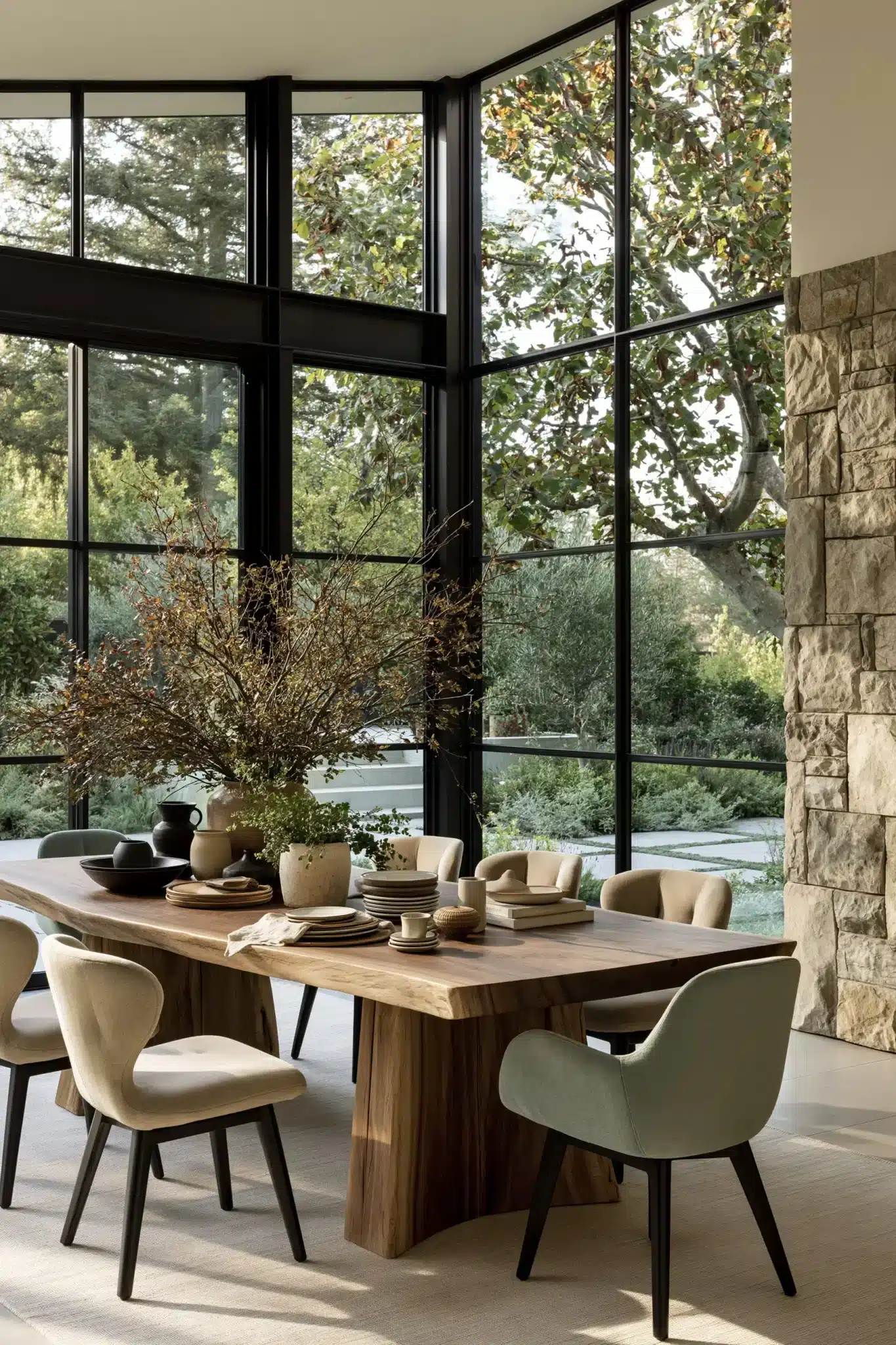 29 Modern Dining Room Ideas for a Table That Stays Out of the Way 23 modern dining room