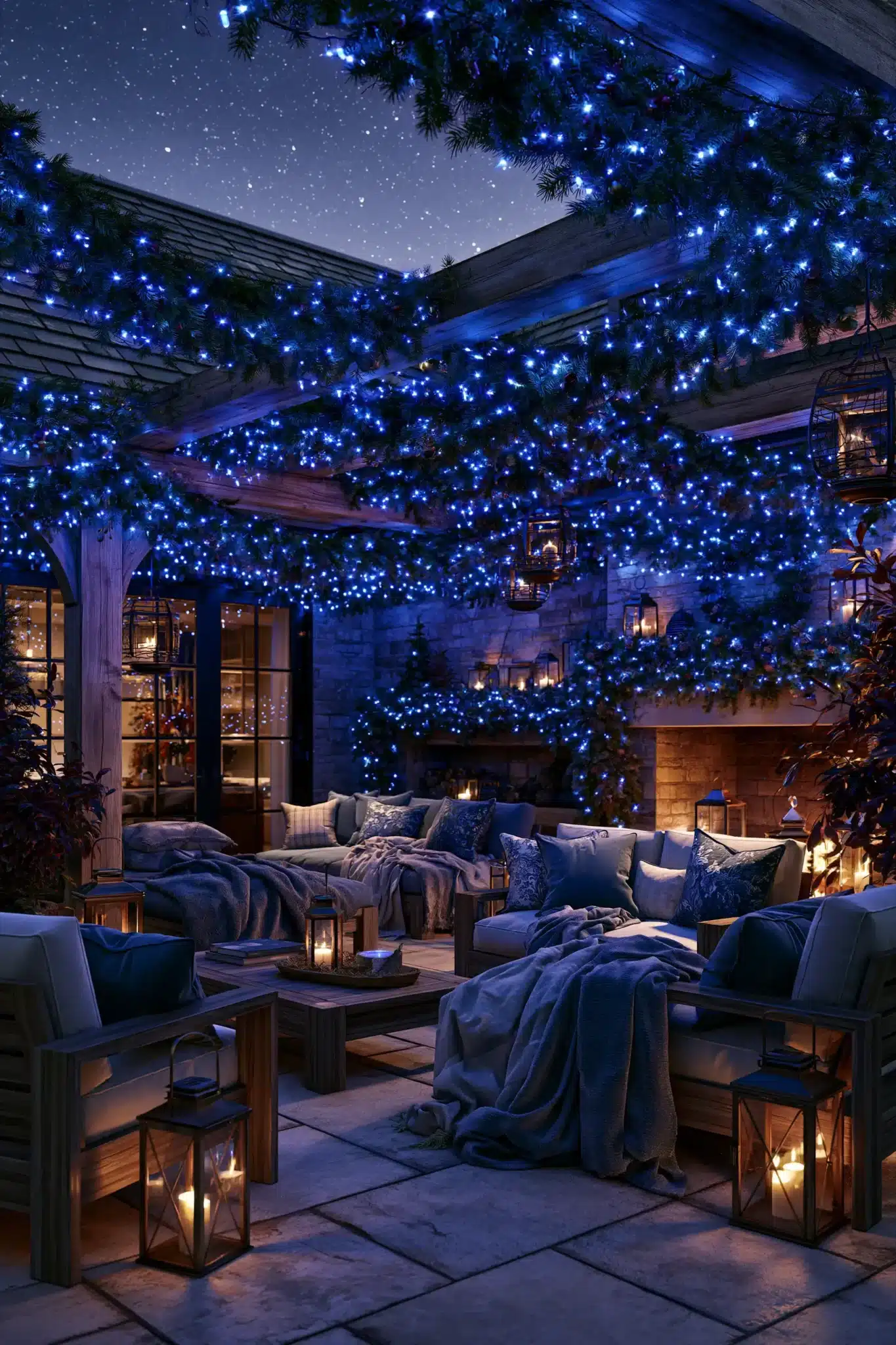 29 Blue Christmas Decor Ideas for a Tree That Breaks From Red and Green 24 blue christmas decor