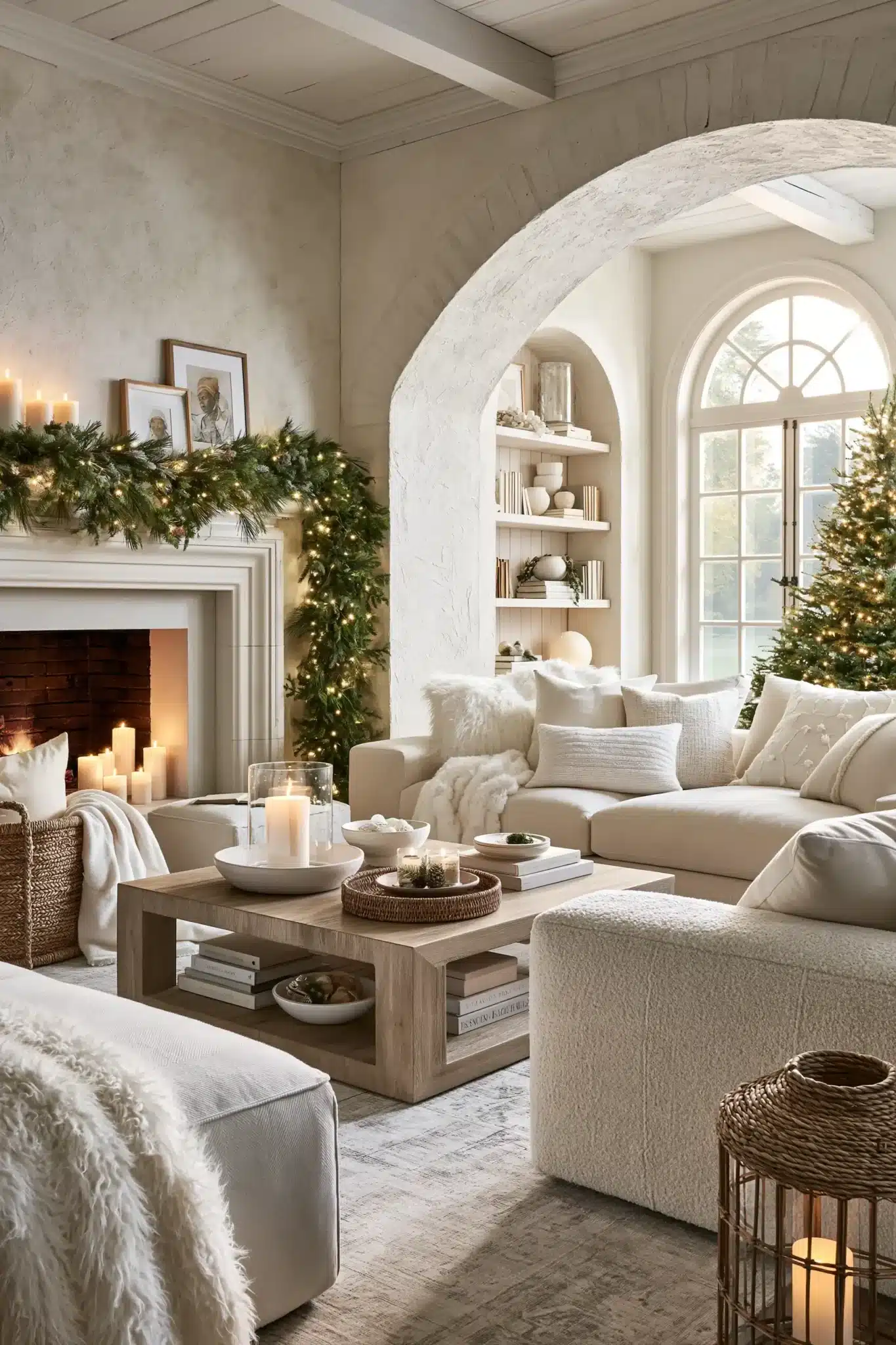 29 White Christmas Decor Ideas for a Room That Stays Bright and Quiet 24 white christmas decor