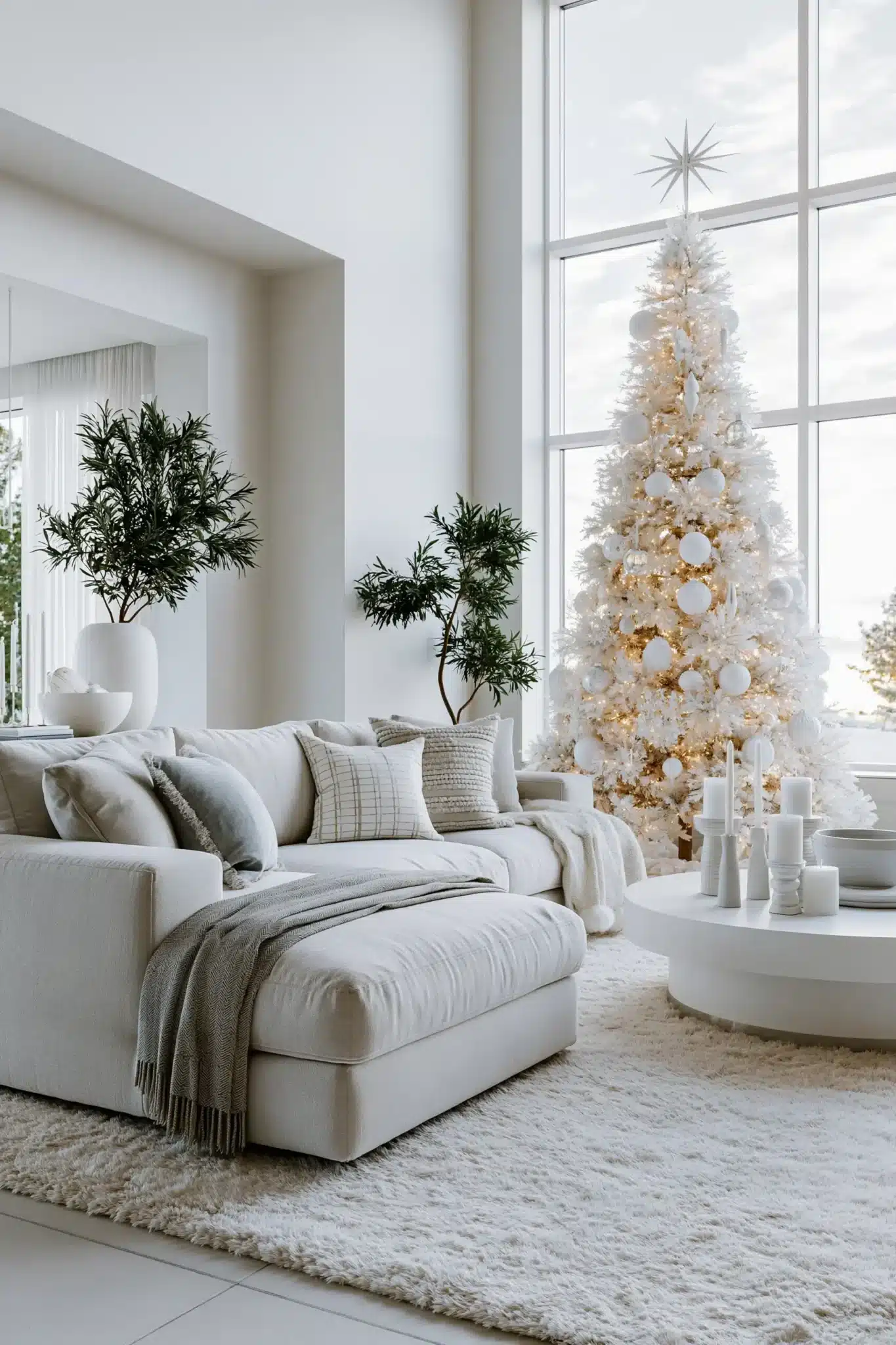 29 White Christmas Decor Ideas for a Room That Stays Bright and Quiet 25 white christmas decor