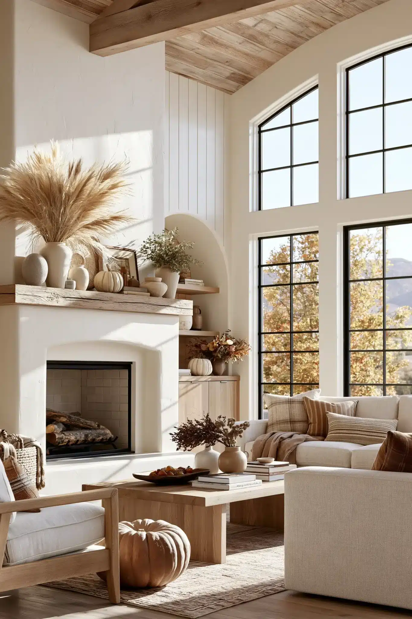 29 Thanksgiving Mantel Decor Ideas for a Hearth That Anchors the Room 25 thanksgiving mantel decor