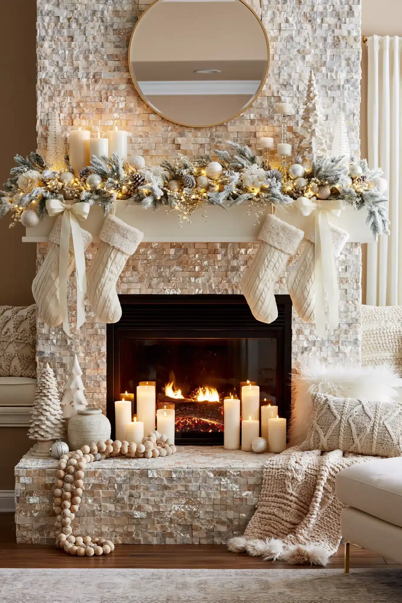 29 Christmas Fireplace Decor Ideas for a Hearth That Does the Heavy Lifting 25 christmas fireplace decor ideas