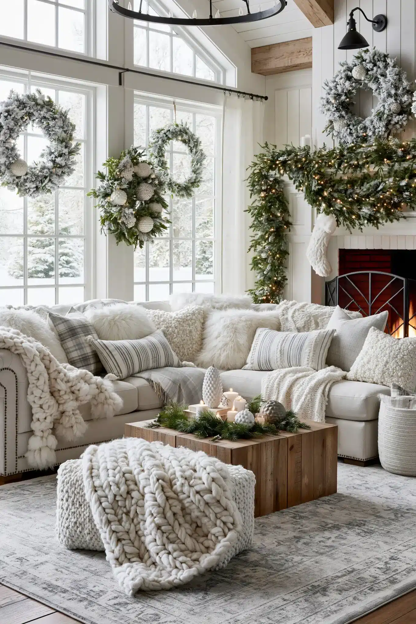 29 White Christmas Decor Ideas for a Room That Stays Bright and Quiet 26 white christmas decor
