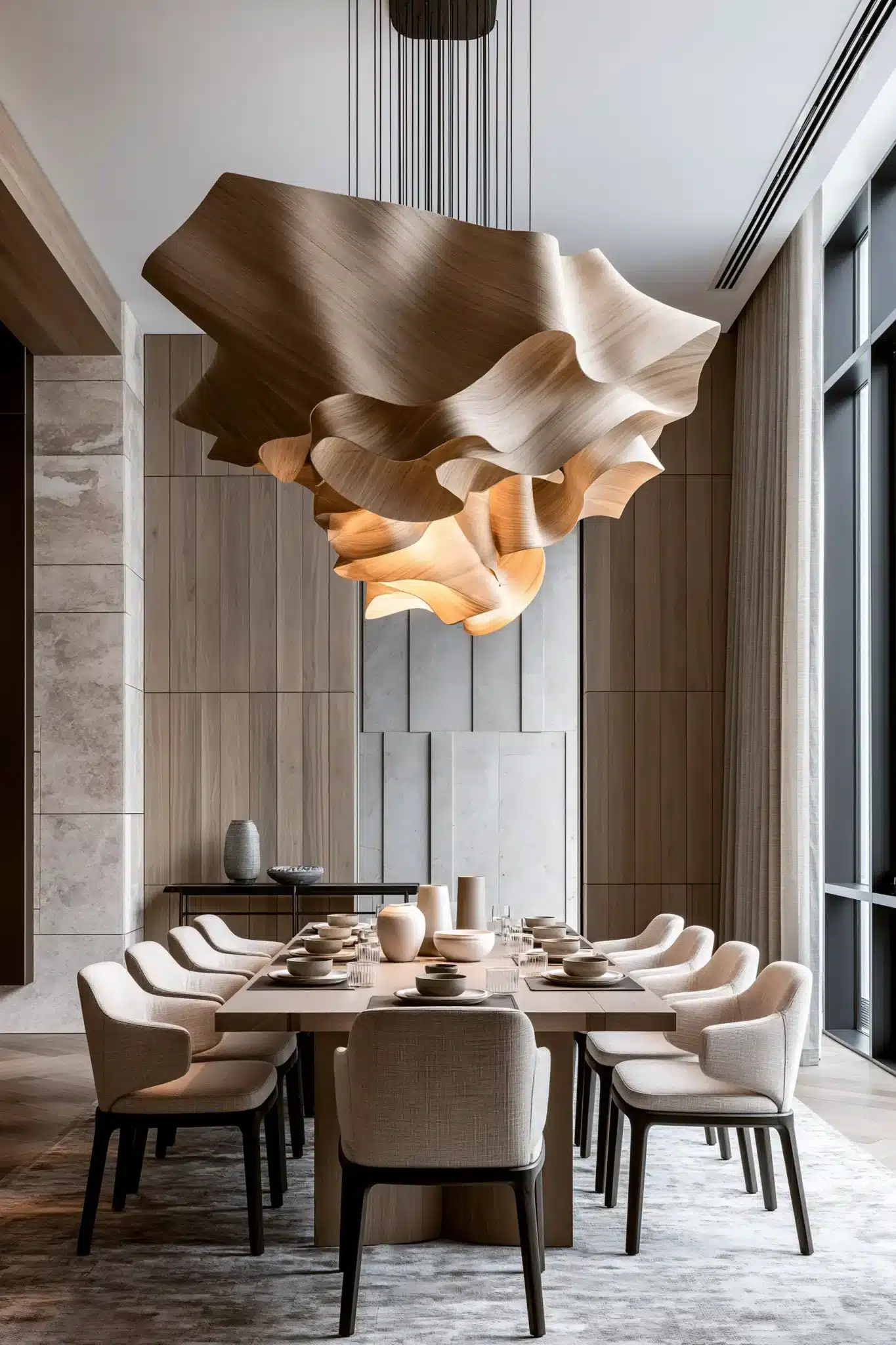 29 Modern Dining Room Ideas for a Table That Stays Out of the Way 26 modern dining room