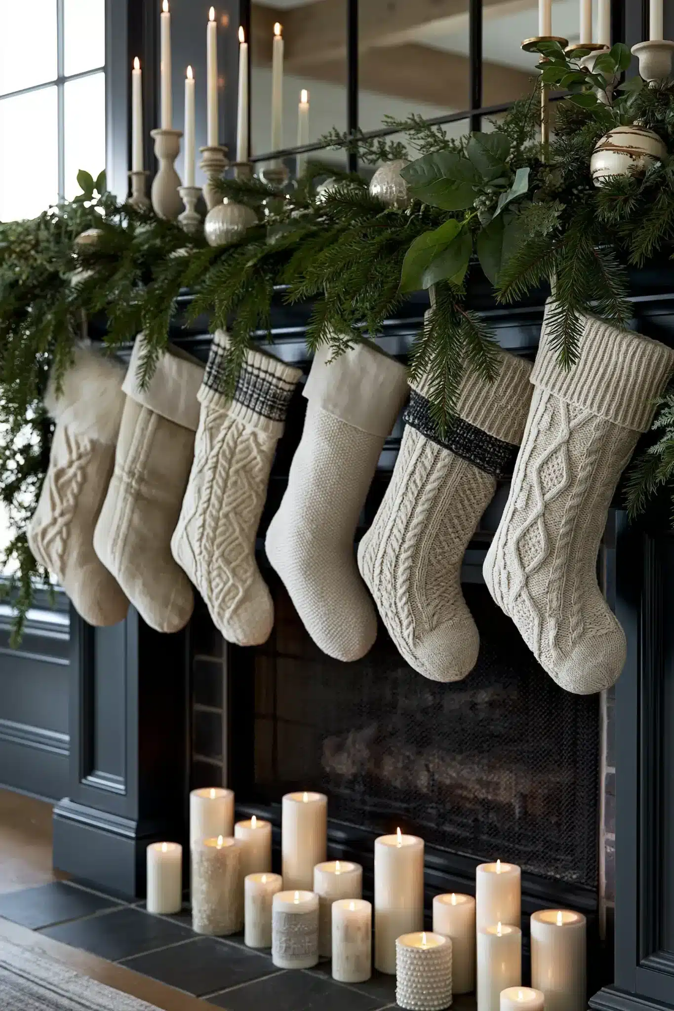29 Christmas Mantle Decor Ideas for a Hearth That Does Not Compete With the Tree 26 christmas mantle decor