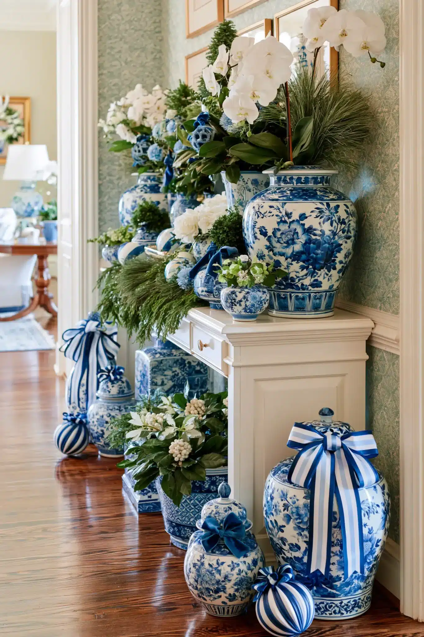 29 Hallway Christmas Decor Ideas for a Path That Feels Festive 26 hallway christmas decor