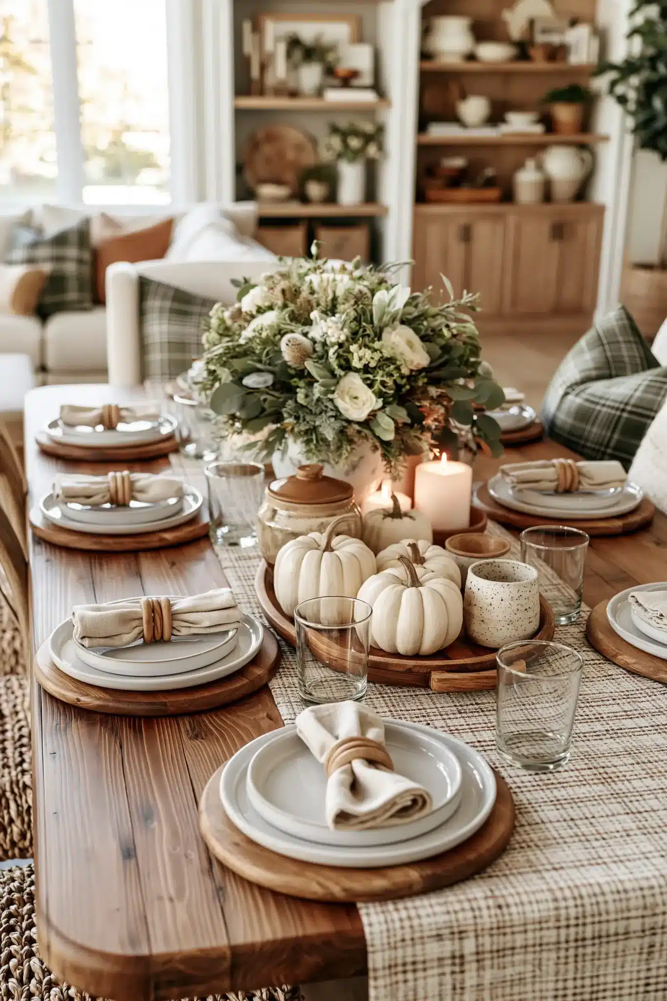 29 Simple Thanksgiving Table Decor Ideas for a Climb That Feels Calm 26 simple thanksgiving table decor
