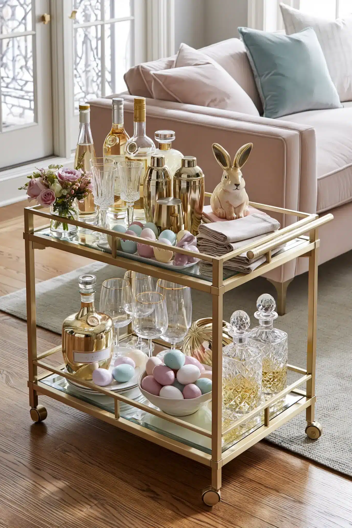 29 Spring Easter Decor Ideas That Keep the Table Simple 26 spring easter decor