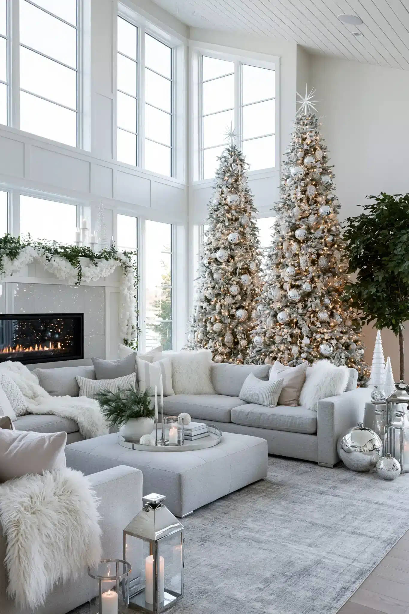 29 White Christmas Decor Ideas for a Room That Stays Bright and Quiet 27 white christmas decor