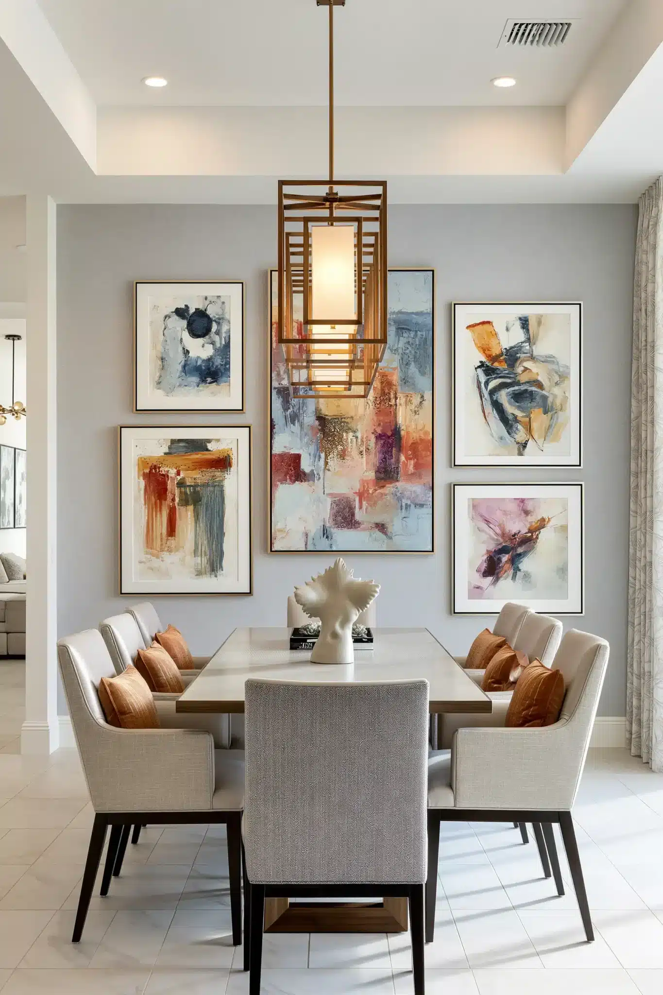 29 Modern Dining Room Ideas for a Table That Stays Out of the Way 27 modern dining room