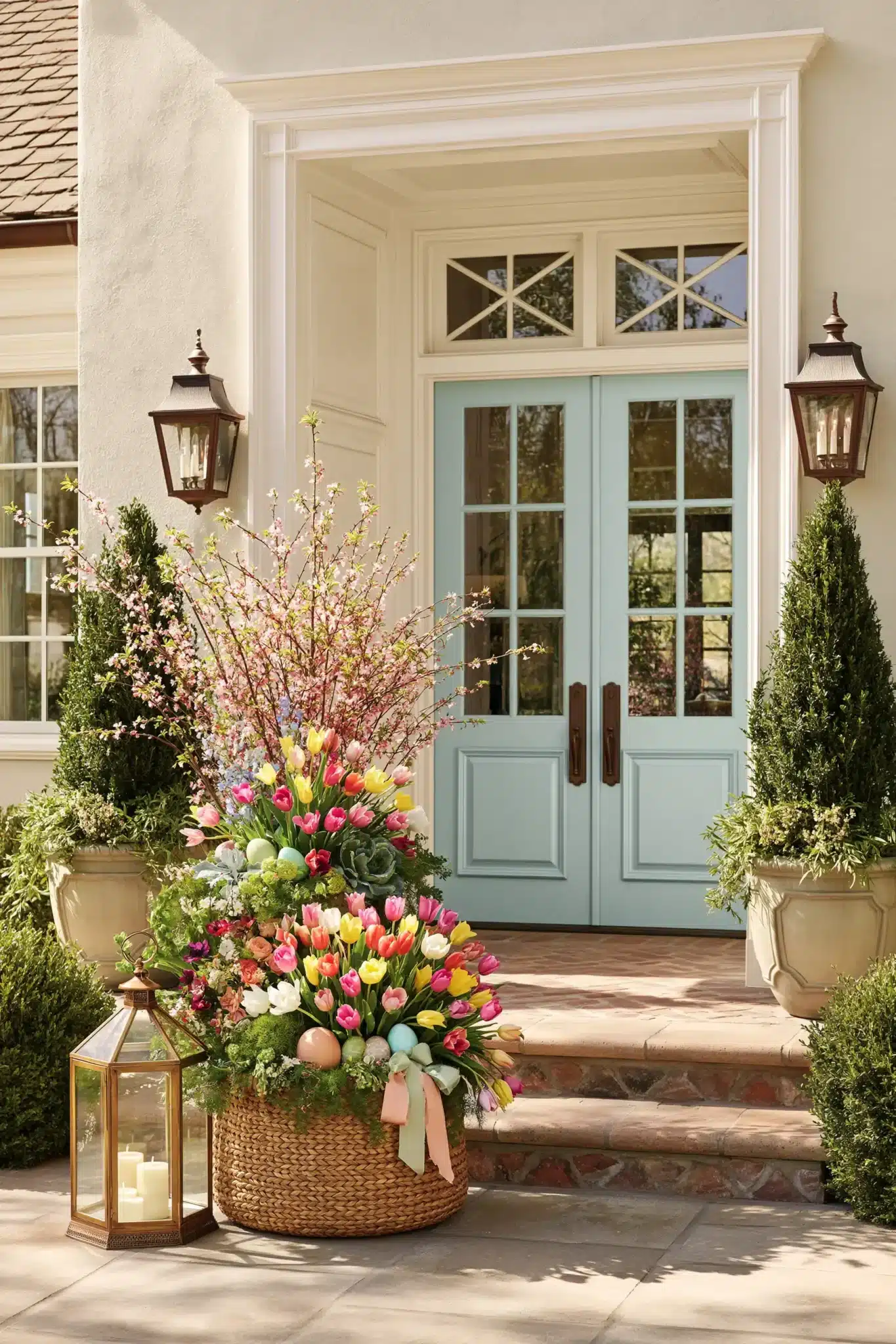 29 Spring Easter Decor Ideas That Keep the Table Simple 28 spring easter decor