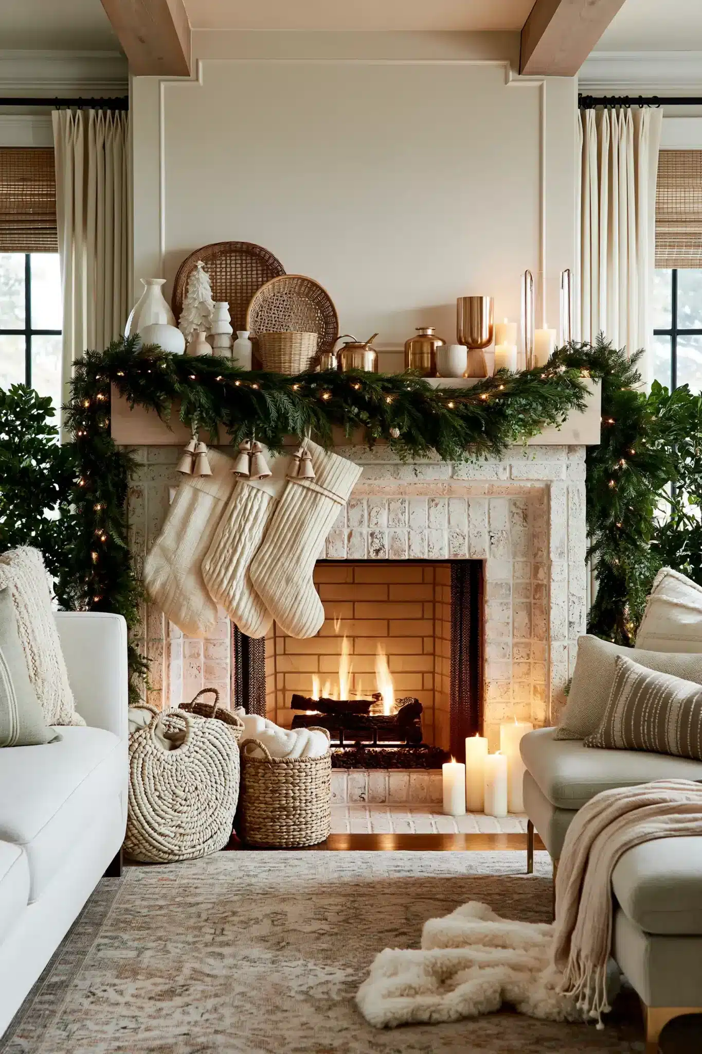 29 Neutral Christmas Decor Ideas for a Room That Stays Calm 28 neutral christmas decor