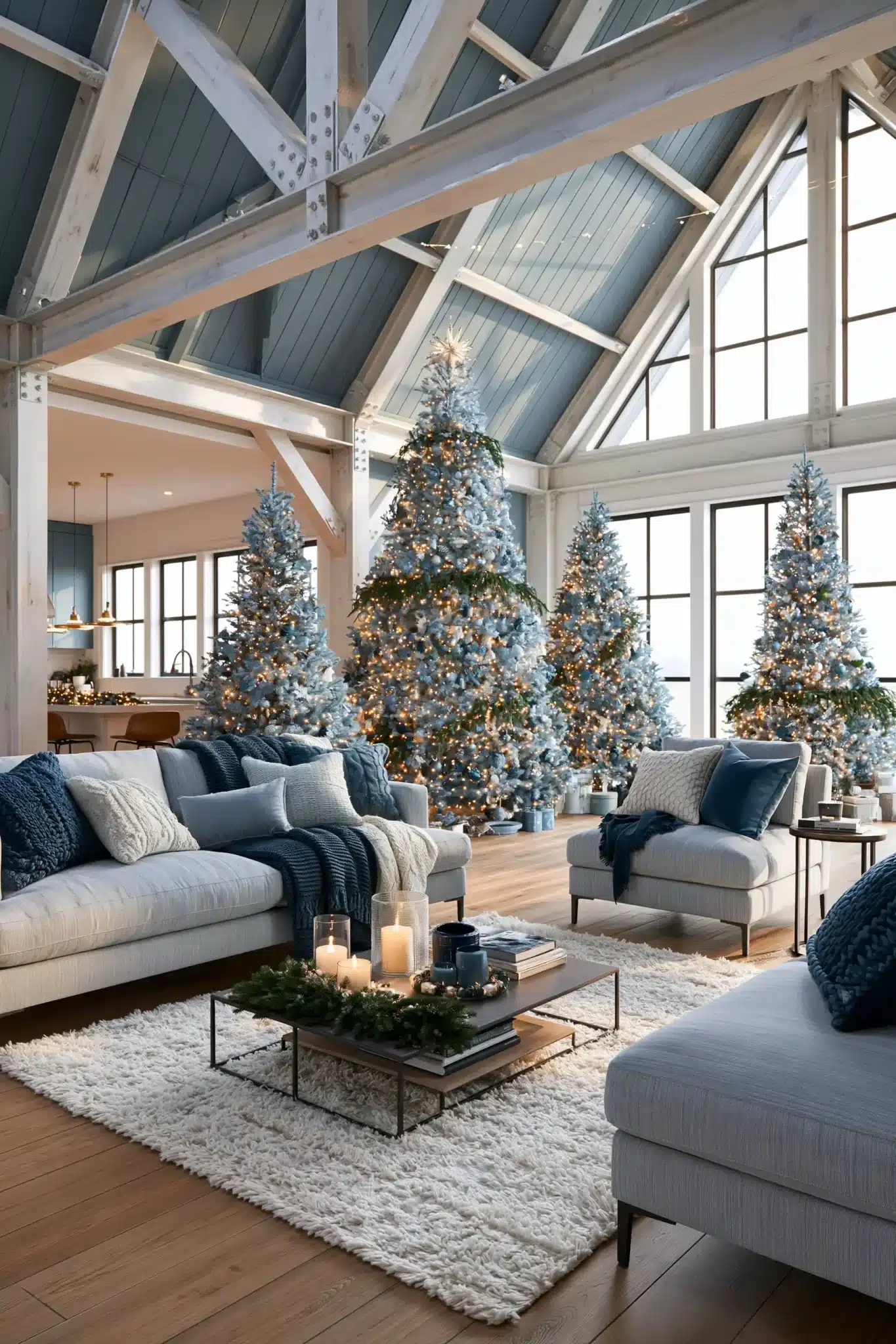 29 Blue Christmas Decor Ideas for a Tree That Breaks From Red and Green 29 blue christmas decor