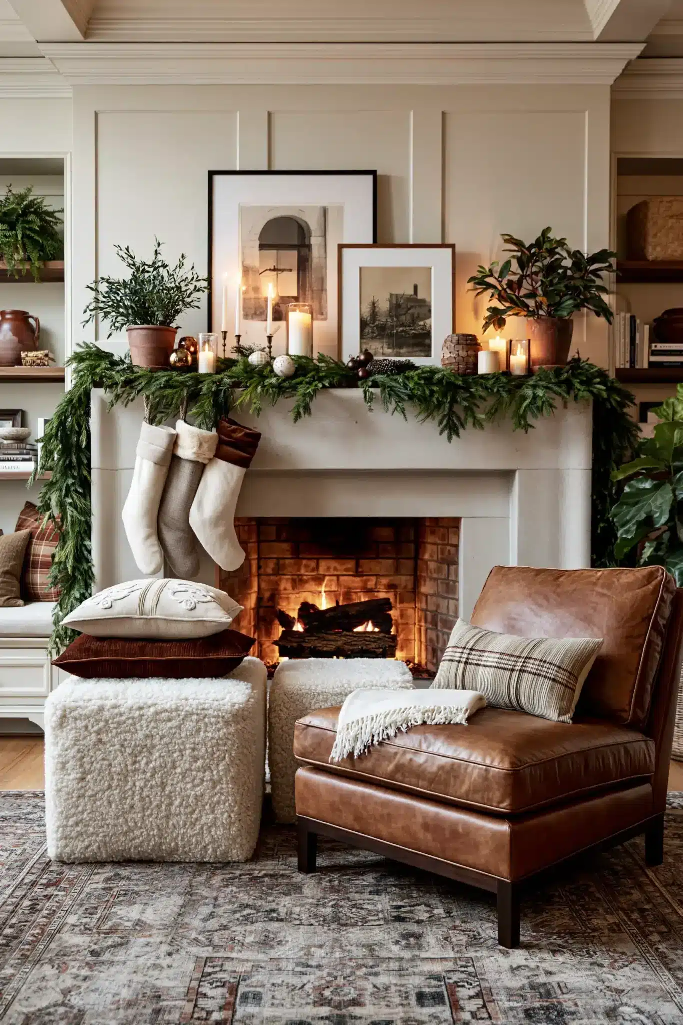 29 Christmas Mantle Decor Ideas for a Hearth That Does Not Compete With the Tree 29 christmas mantle decor