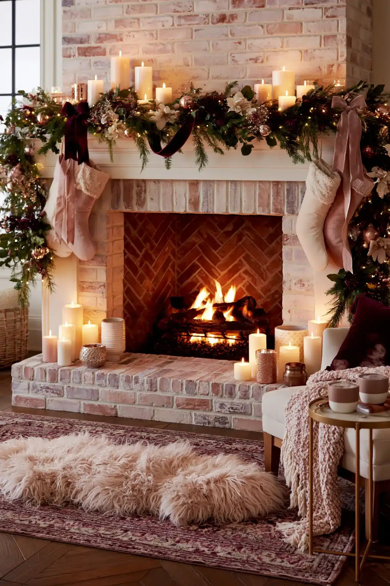 29 Christmas Fireplace Decor Ideas for a Hearth That Does the Heavy Lifting 29 christmas fireplace decor ideas