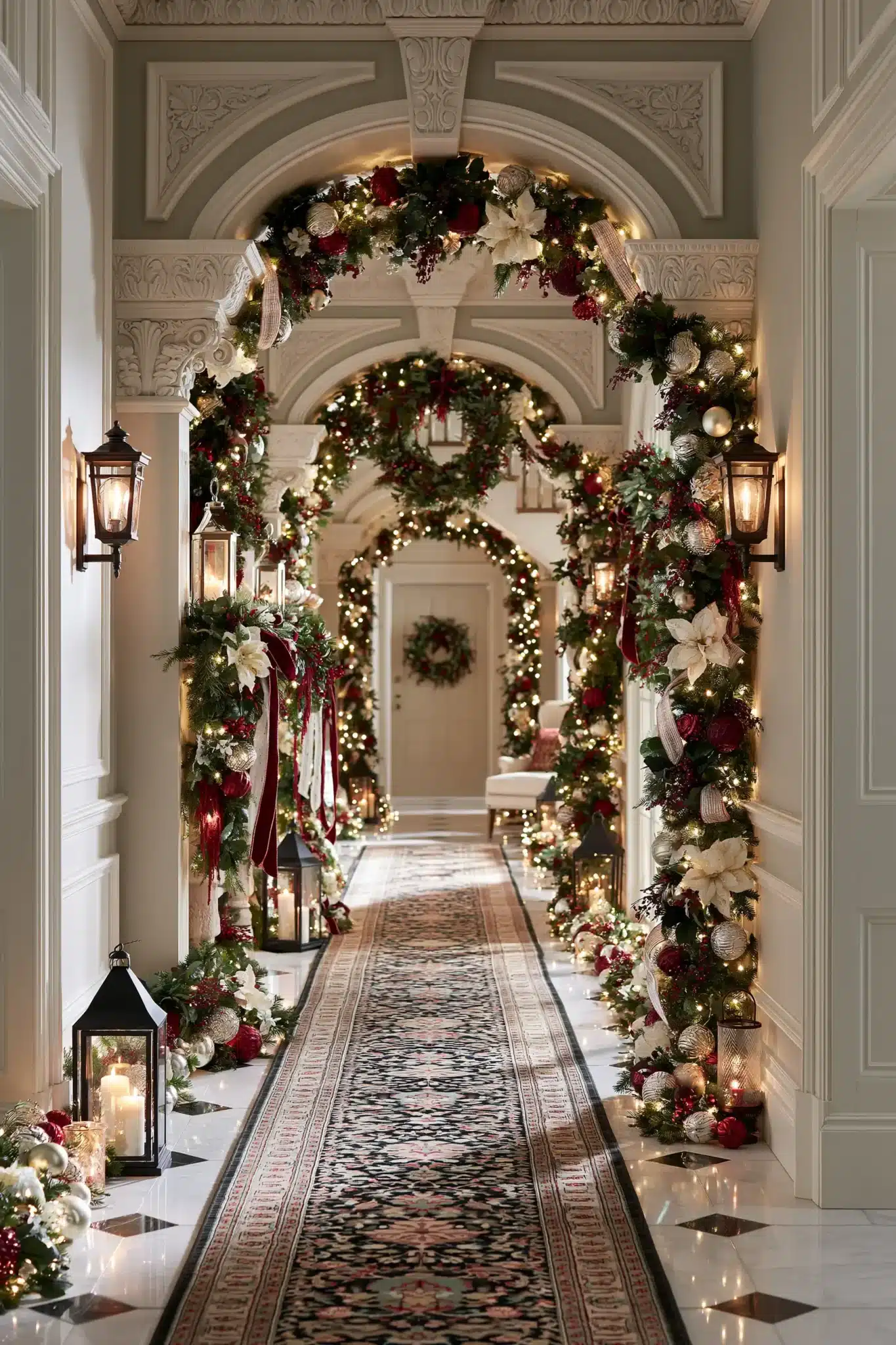29 Hallway Christmas Decor Ideas for a Path That Feels Festive 29 hallway christmas decor