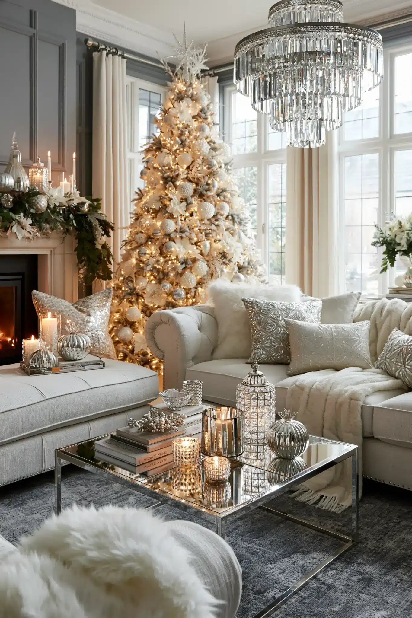 29 White Christmas Decor Ideas for a Room That Stays Bright and Quiet 29 white christmas decor