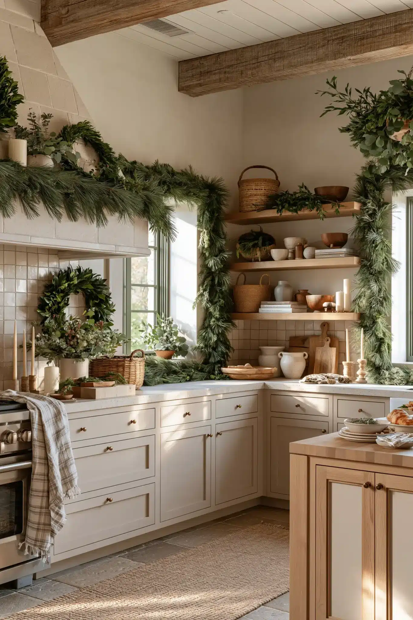 29 Christmas Kitchen Decor Ideas for a Room You Actually Cook In 3 christmas kitchen decor