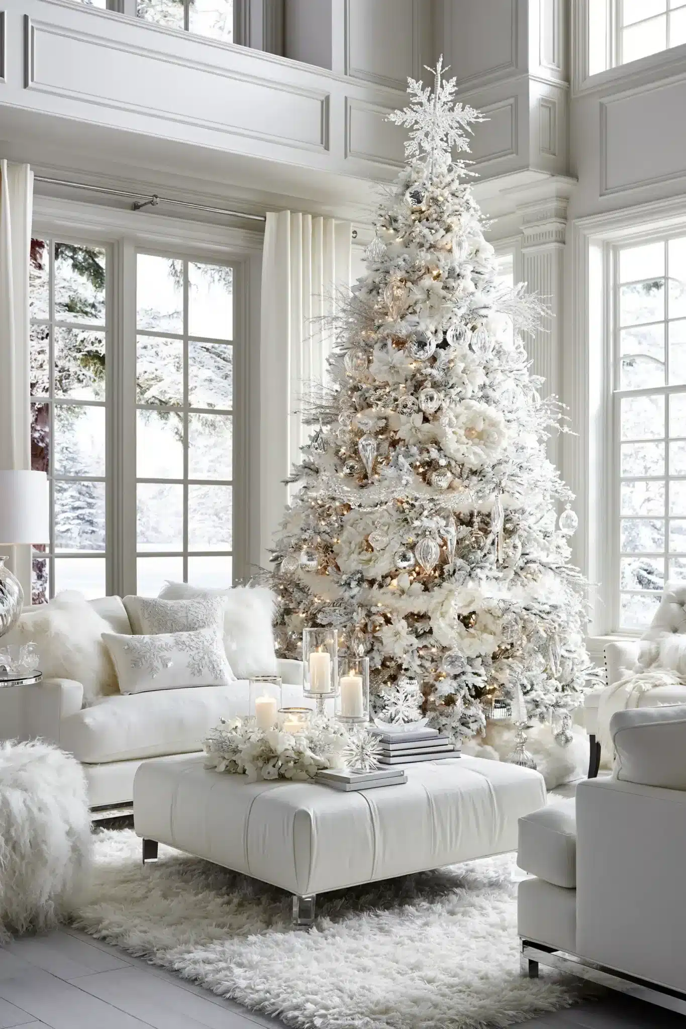 29 White Christmas Decor Ideas for a Room That Stays Bright and Quiet 3 white christmas decor