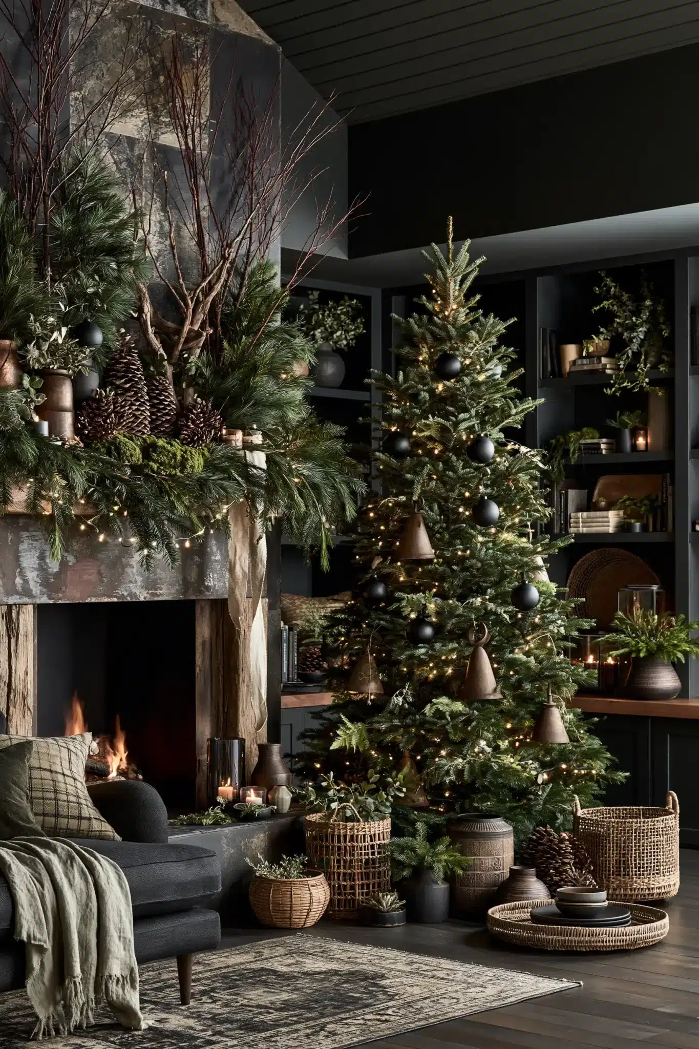 29 Moody Christmas Decor Ideas for a Season That Feels Calm 4 moody christmas decor