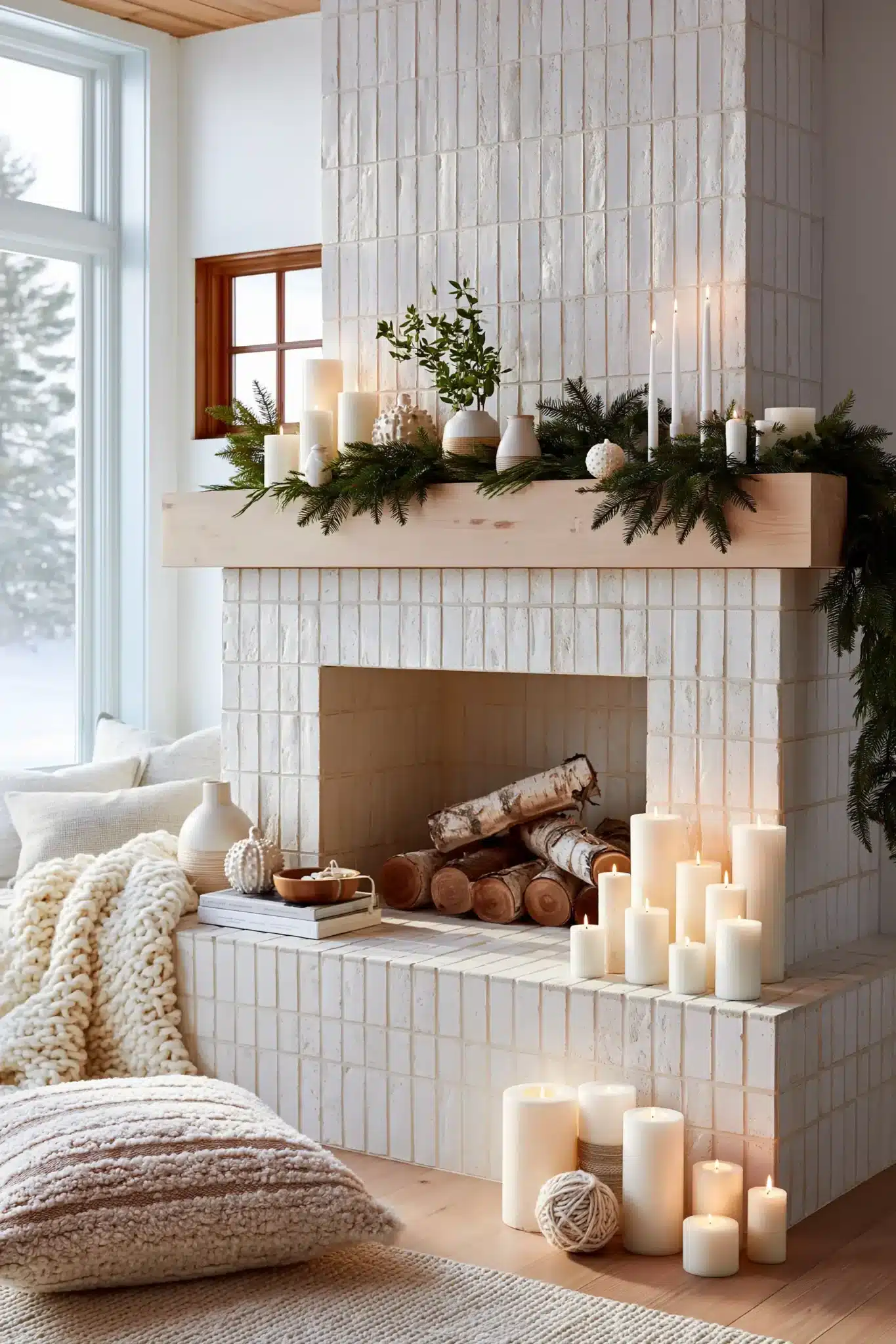 29 Christmas Mantle Decor Ideas for a Hearth That Does Not Compete With the Tree 4 christmas mantle decor
