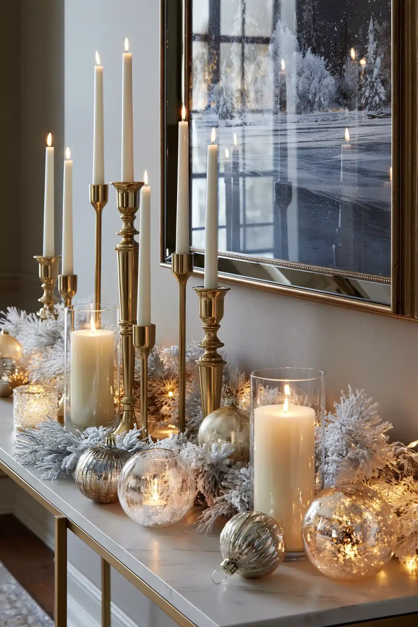 29 White and Gold Christmas Decor Ideas for a Room That Stays Quiet 5 white and gold christmas decor