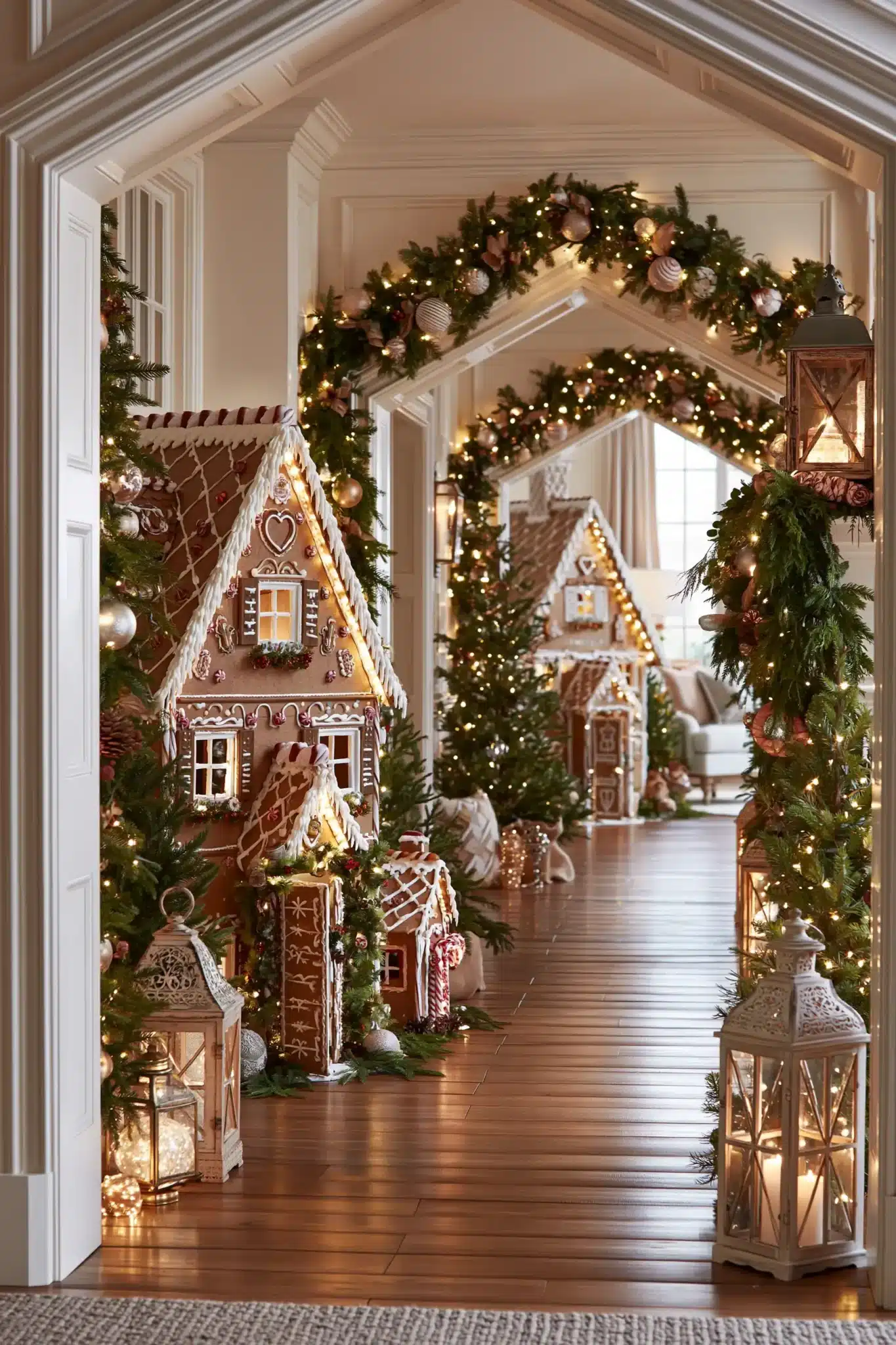 29 Hallway Christmas Decor Ideas for a Path That Feels Festive 5 hallway christmas decor