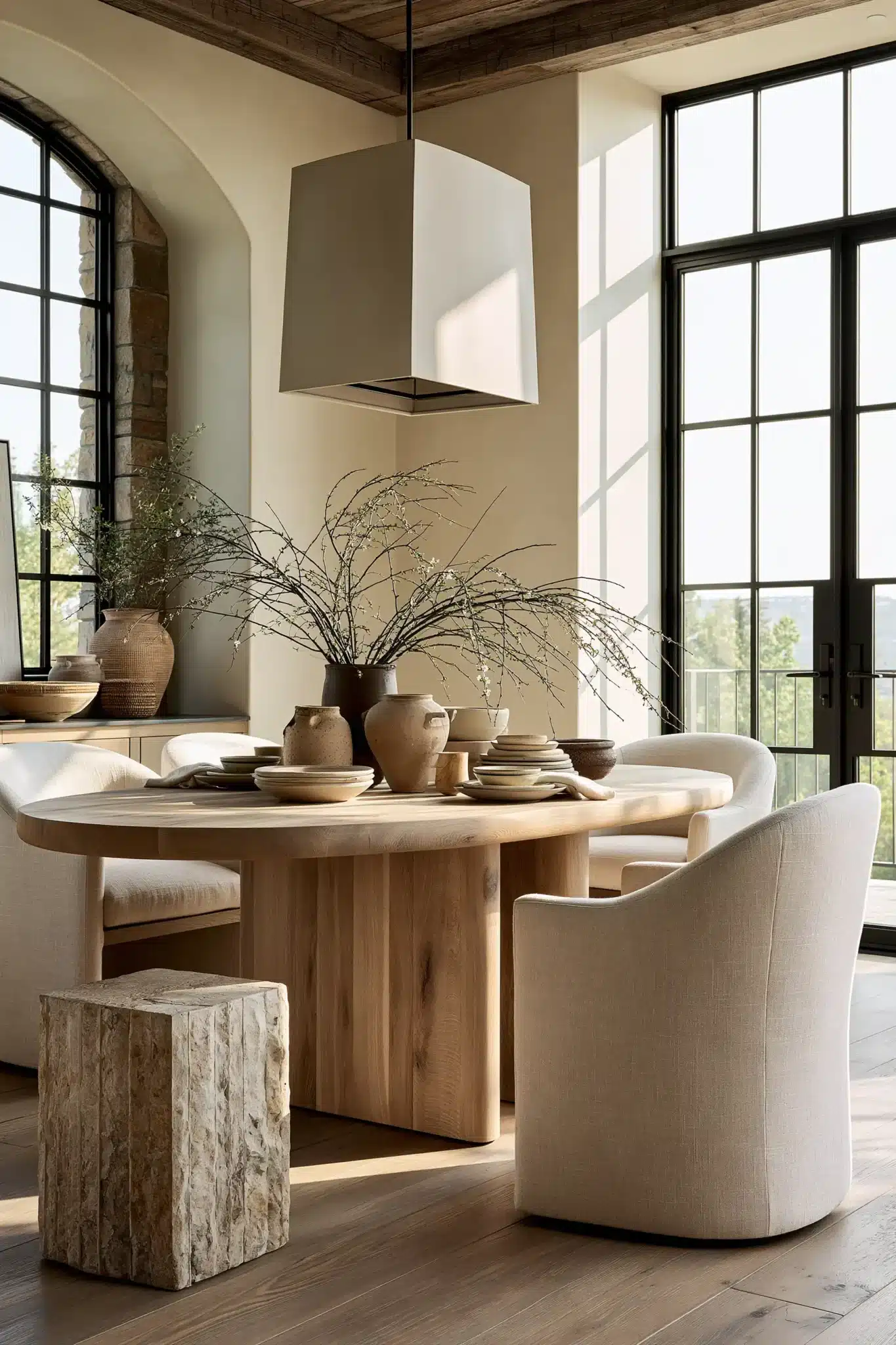 29 Modern Dining Room Ideas for a Table That Stays Out of the Way 5 modern dining room