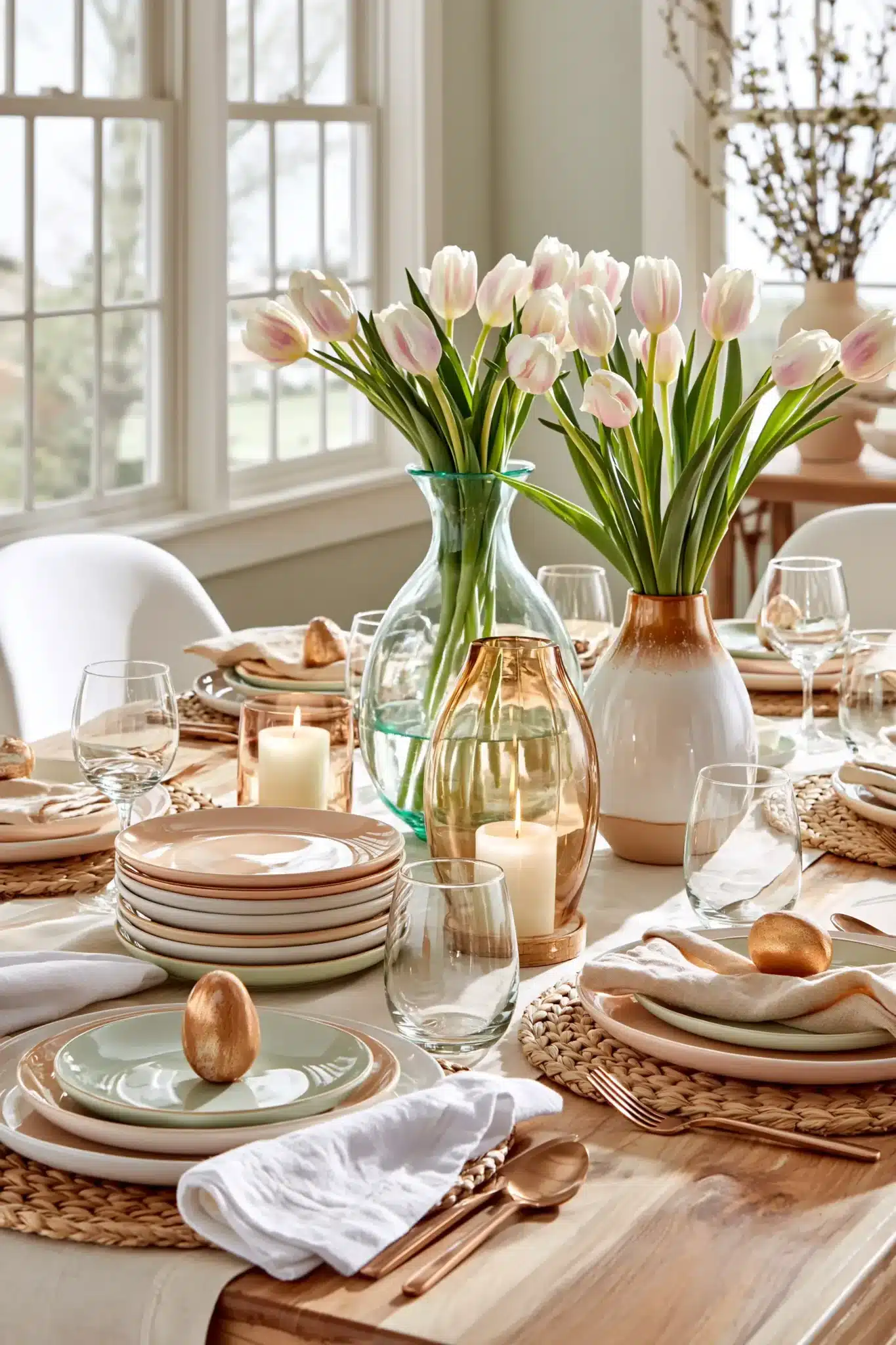 29 Spring Easter Decor Ideas That Keep the Table Simple 5 spring easter decor
