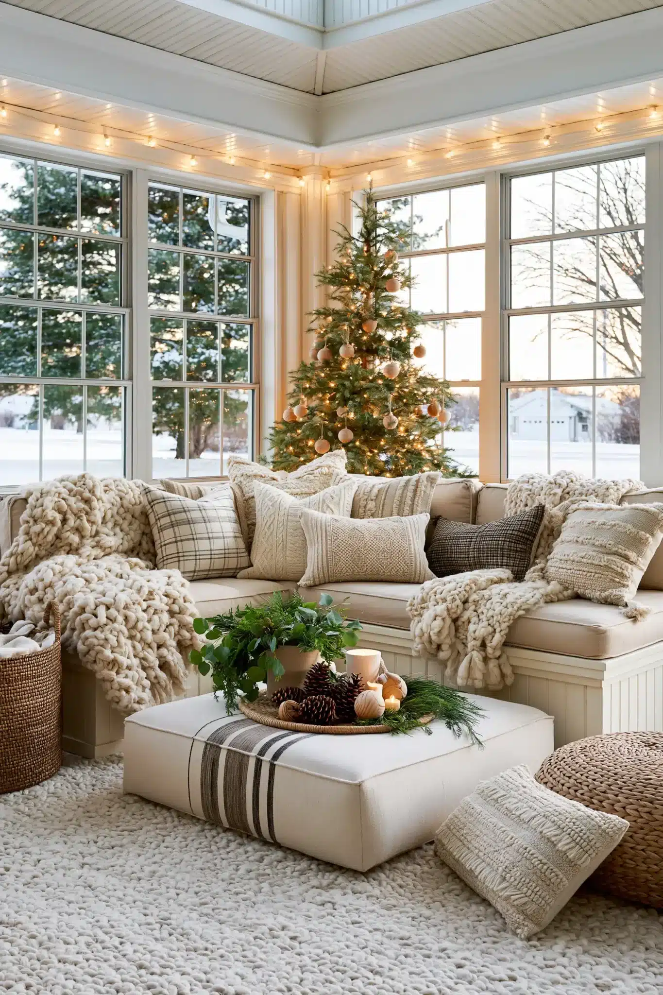 29 Neutral Christmas Decor Ideas for a Room That Stays Calm 6 neutral christmas decor