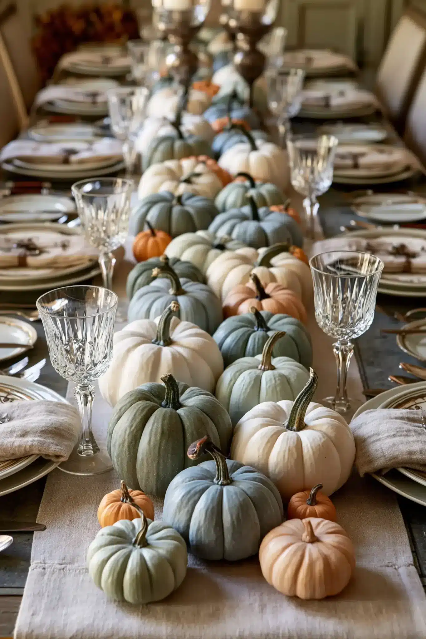 29 Thanksgiving Table Decor Ideas for a Centerpiece That Leaves Room for Plates 6 thanksgiving table decor ideas