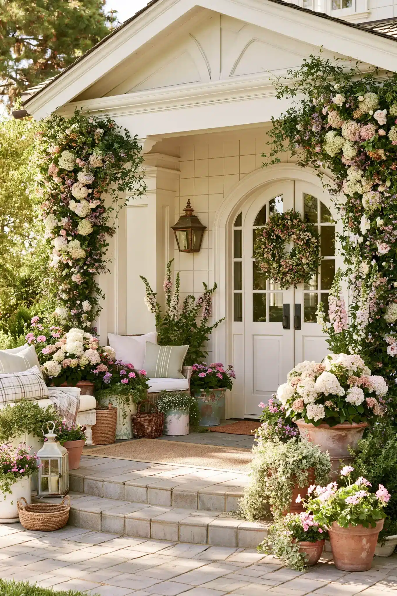 29 Spring Front Porch Decor Ideas for a Door That Says Welcome 6 spring front porch decor