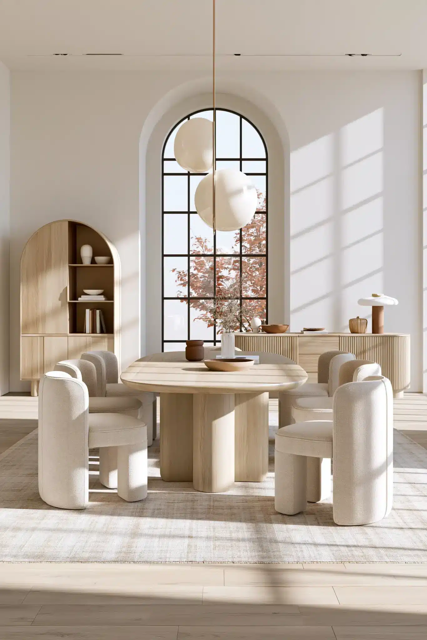 29 Modern Dining Room Ideas for a Table That Stays Out of the Way 6 modern dining room