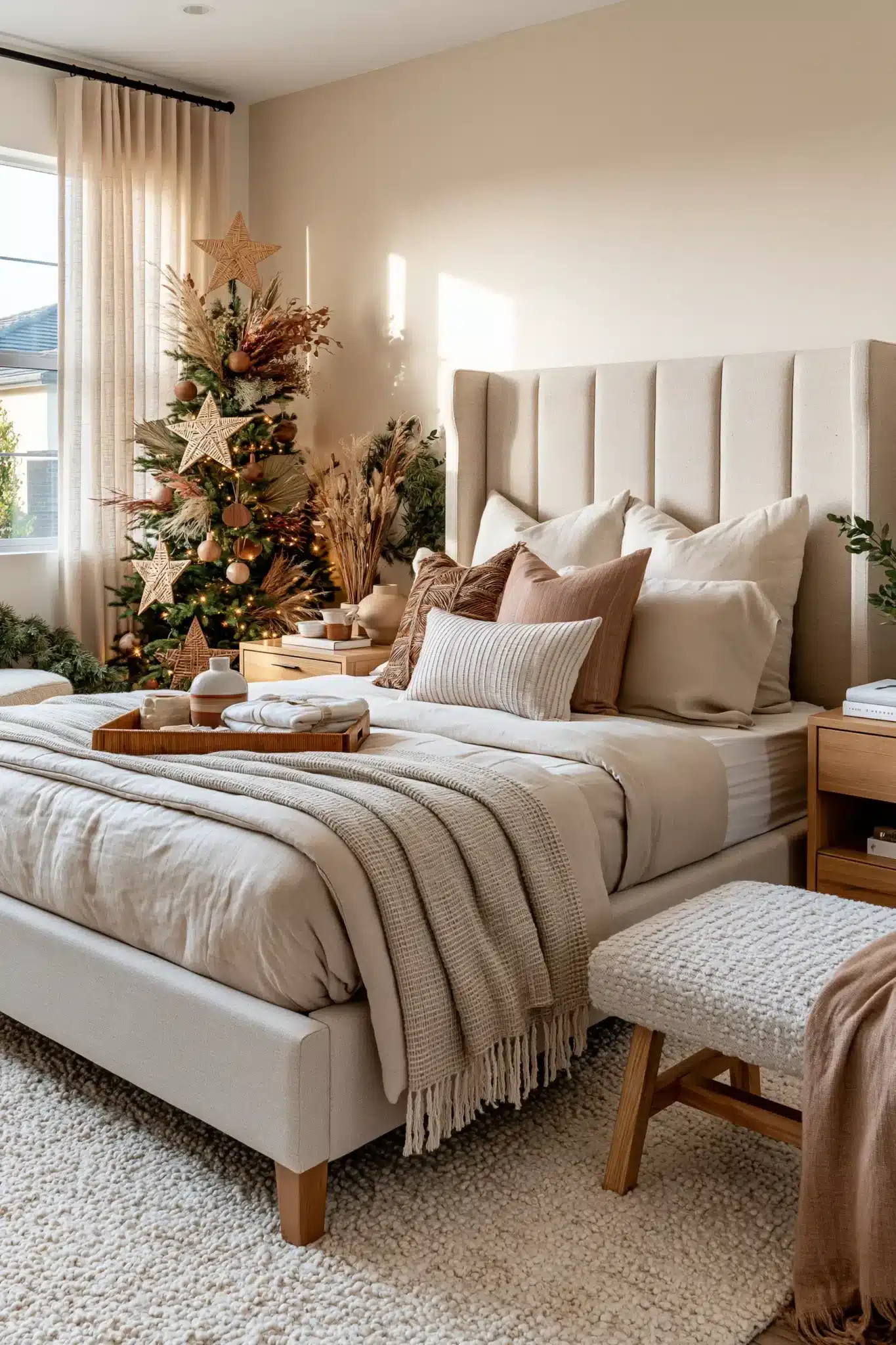 29 Boho Christmas Decor Ideas for a Tree That Feels Handmade 6 boho christmas decor