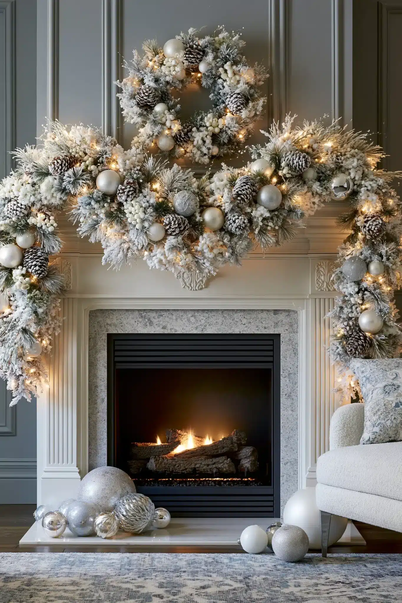29 Christmas Mantle Decor Ideas for a Hearth That Does Not Compete With the Tree 6 christmas mantle decor
