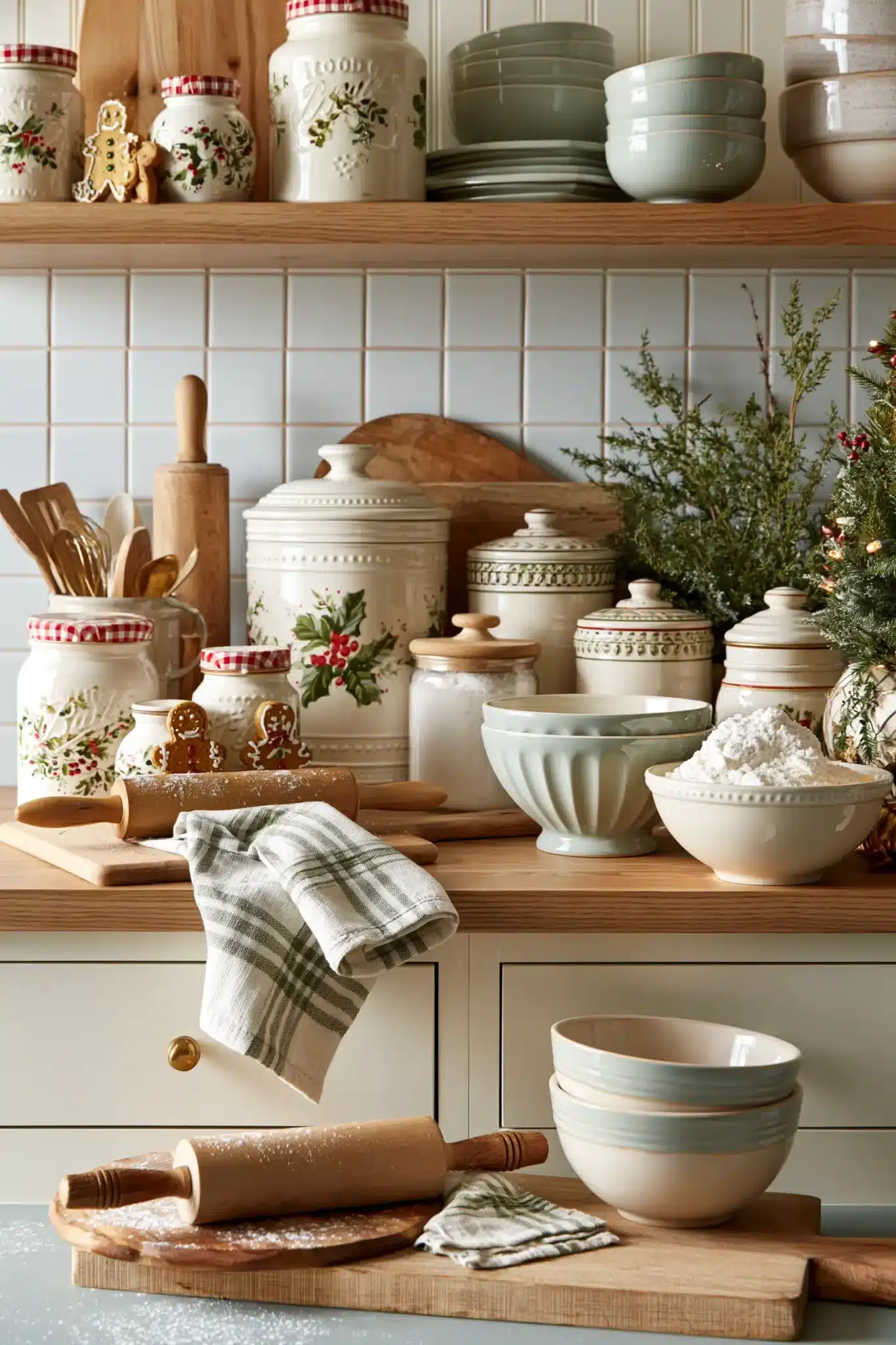 29 Christmas Kitchen Decor Ideas for a Room You Actually Cook In 6 christmas kitchen decor