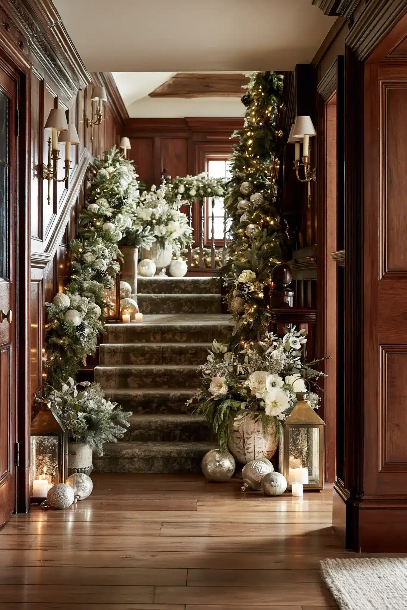 29 Hallway Christmas Decor Ideas for a Path That Feels Festive 6 hallway christmas decor