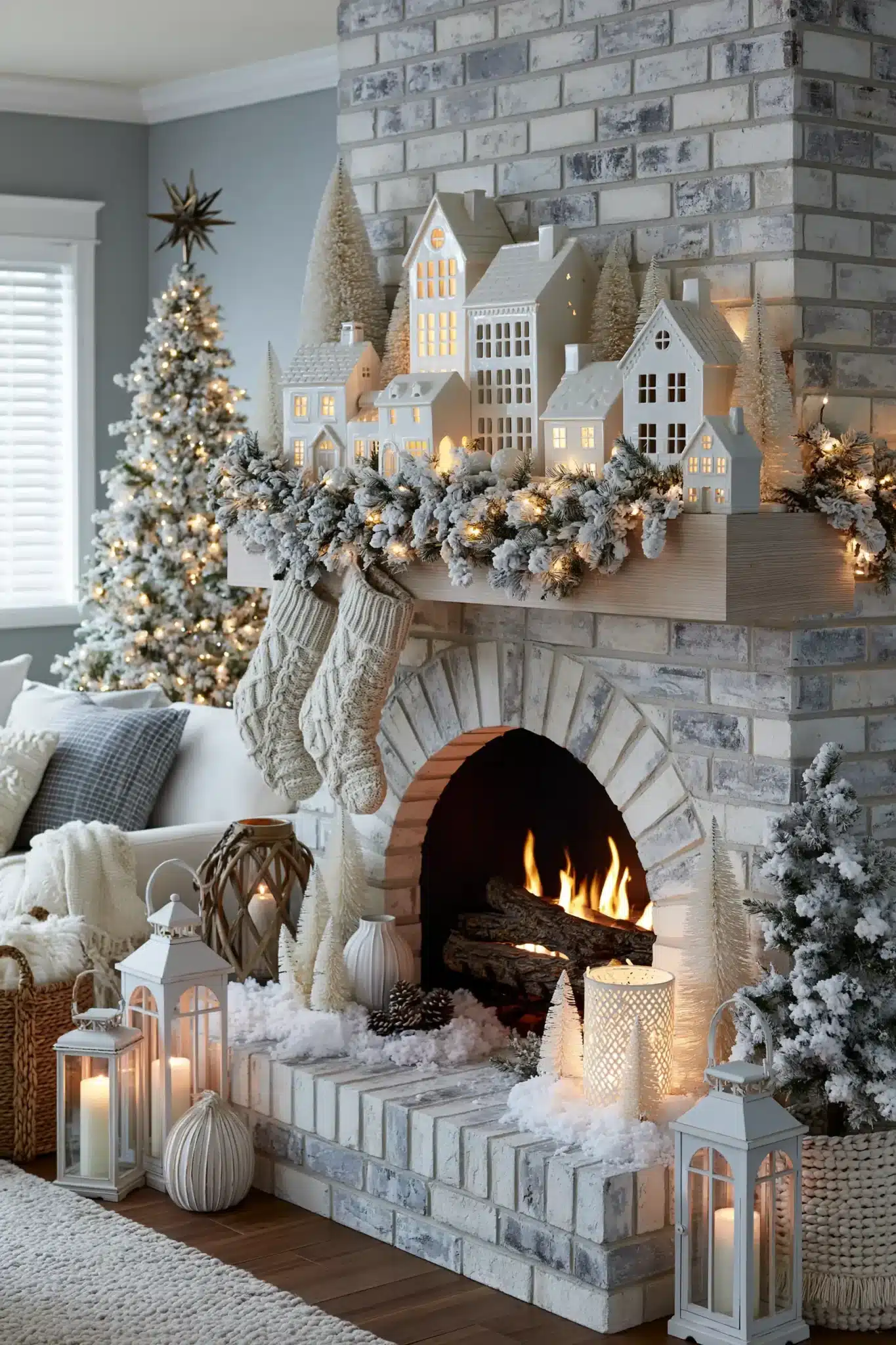 29 Christmas Fireplace Decor Ideas for a Hearth That Does the Heavy Lifting 6 christmas fireplace decor ideas