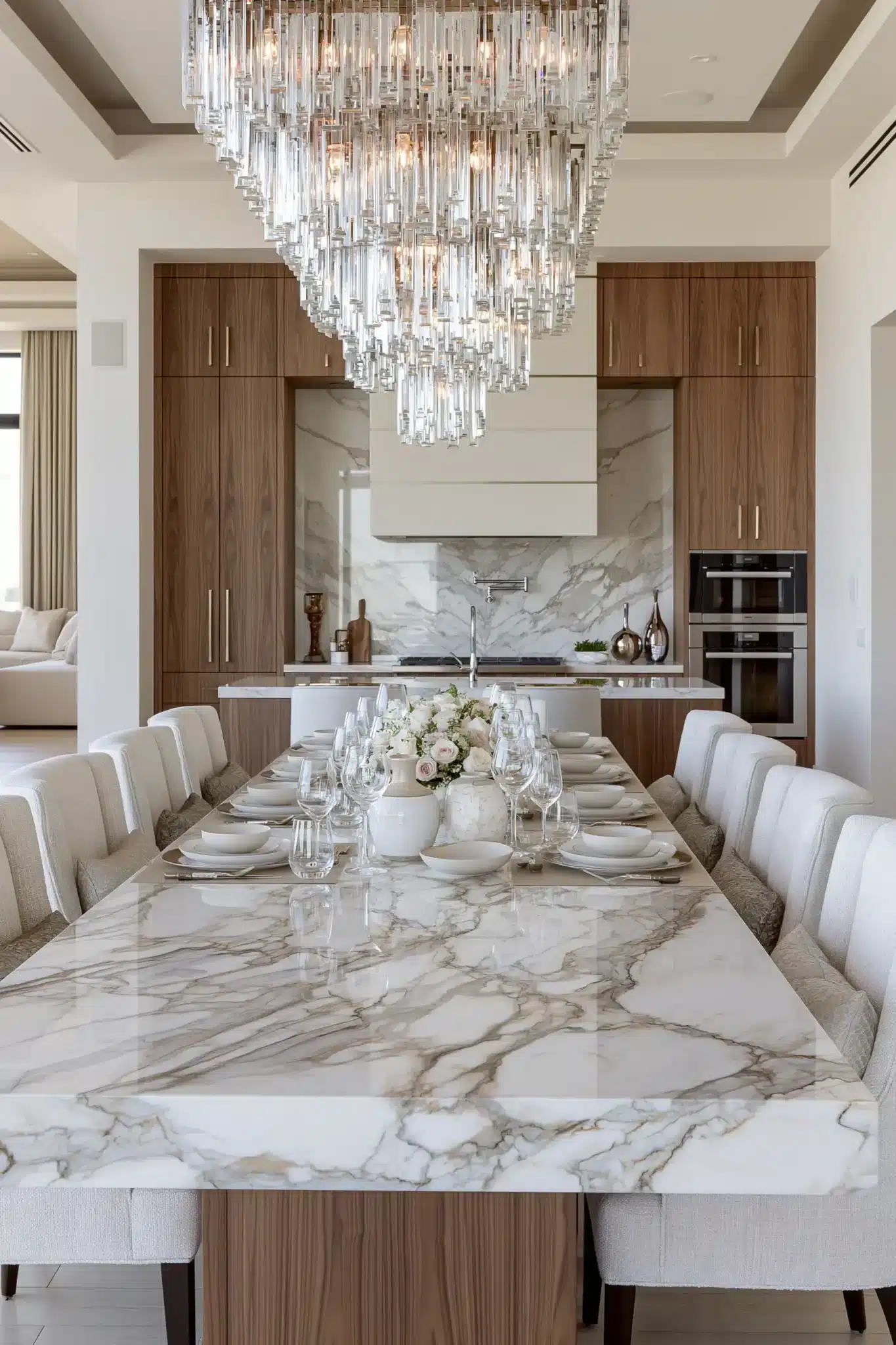 29 Modern Dining Room Ideas for a Table That Stays Out of the Way 7 modern dining room