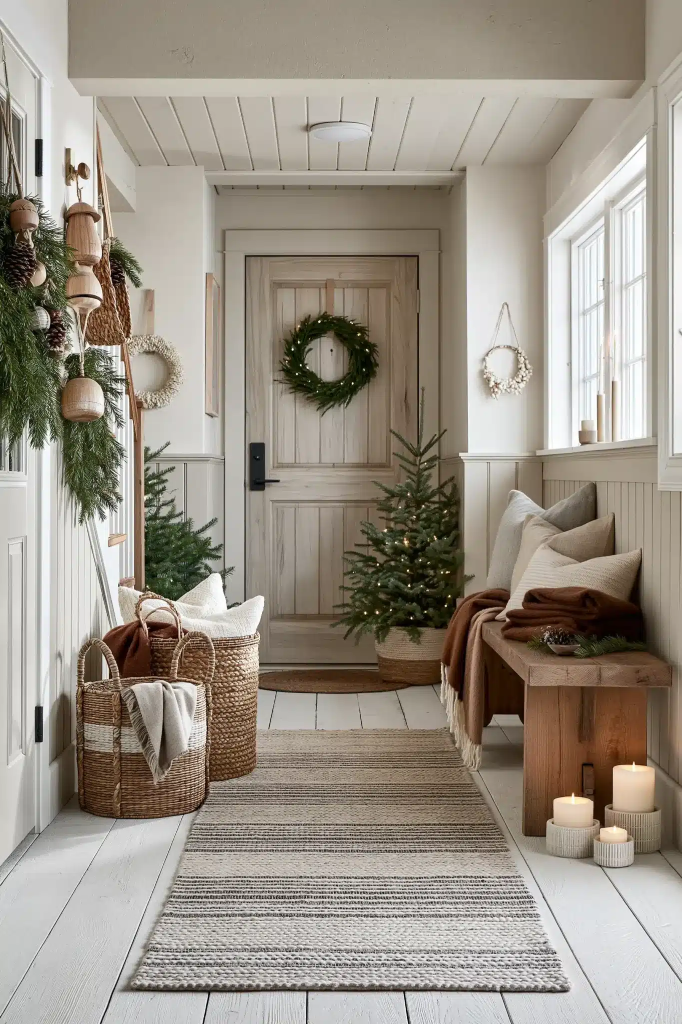 29 Hallway Christmas Decor Ideas for a Path That Feels Festive 7 hallway christmas decor