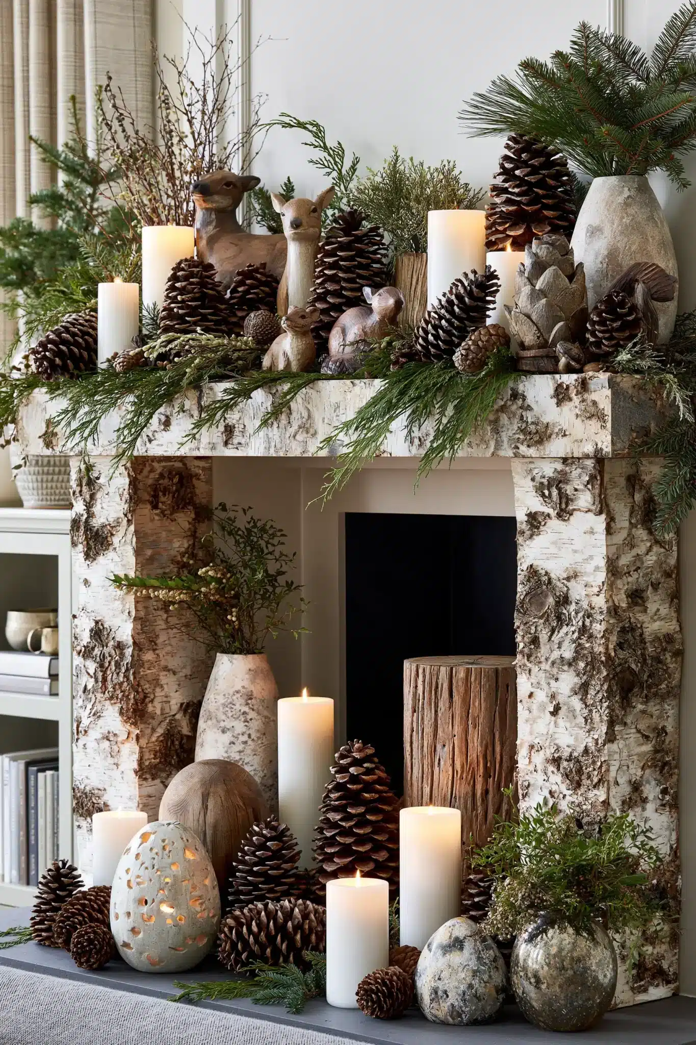 29 Christmas Mantle Decor Ideas for a Hearth That Does Not Compete With the Tree 7 christmas mantle decor