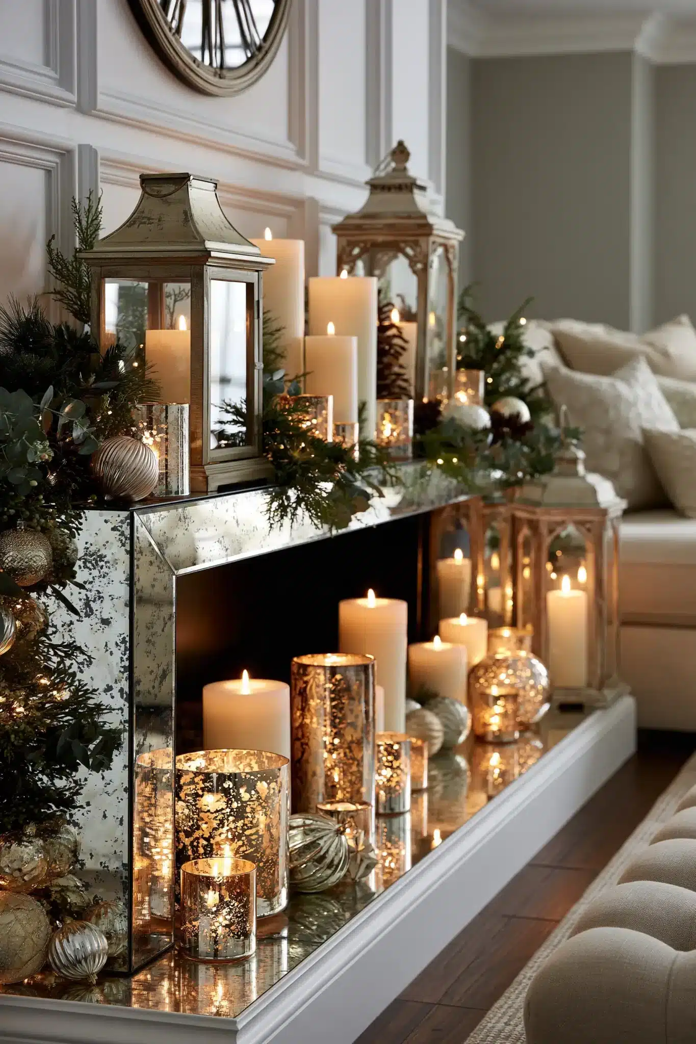 29 Christmas Mantle Decor Ideas for a Hearth That Does Not Compete With the Tree 8 christmas mantle decor