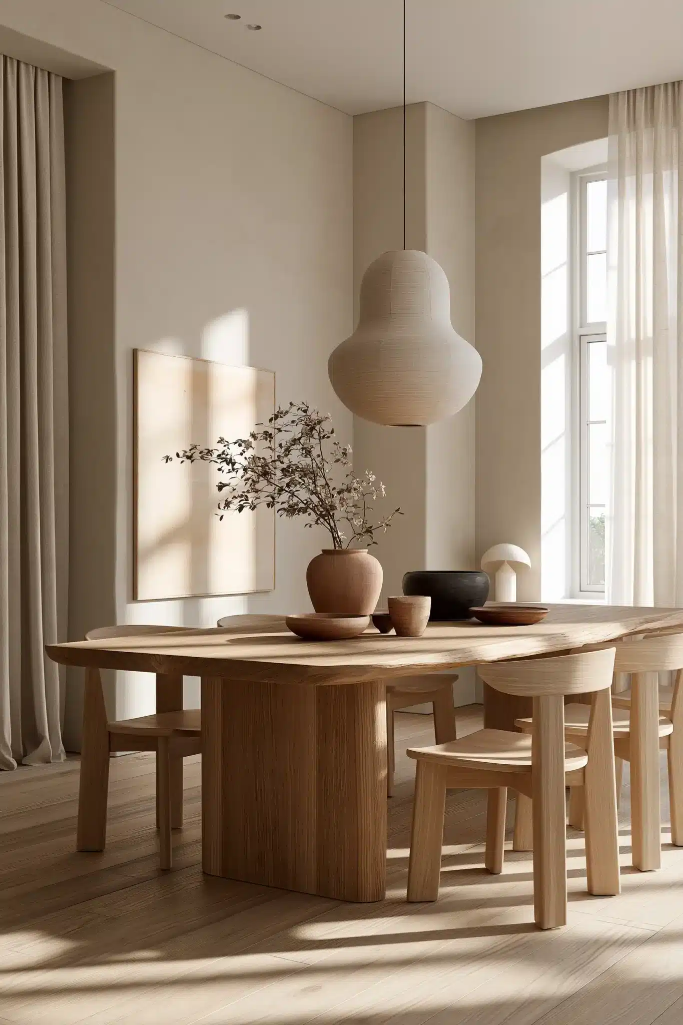 29 Modern Dining Room Ideas for a Table That Stays Out of the Way 8 modern dining room