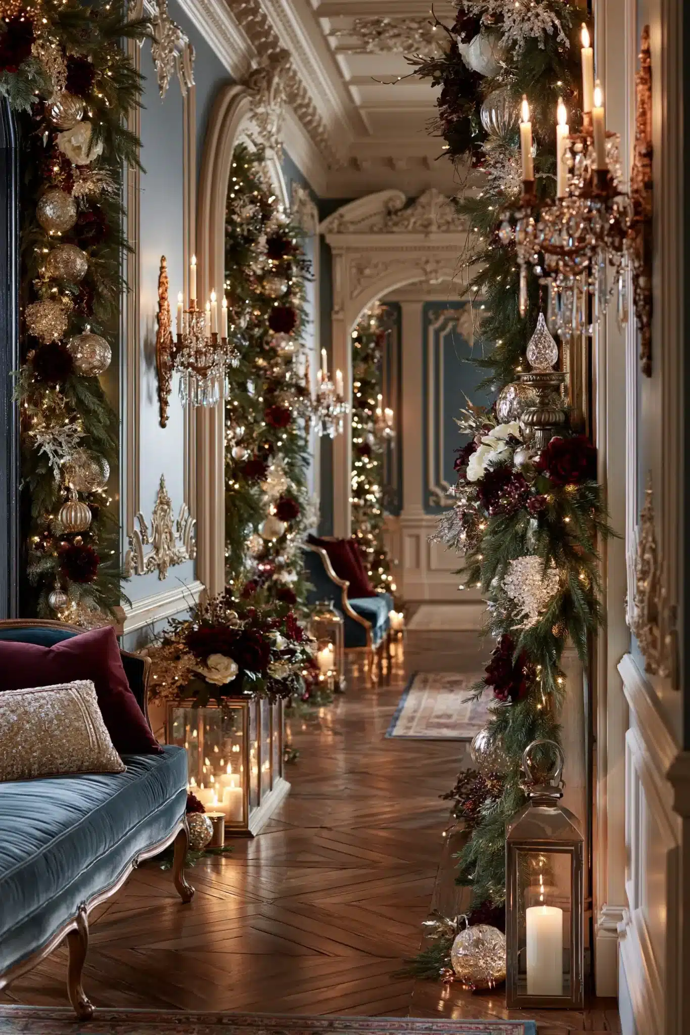 29 Hallway Christmas Decor Ideas for a Path That Feels Festive 8 hallway christmas decor