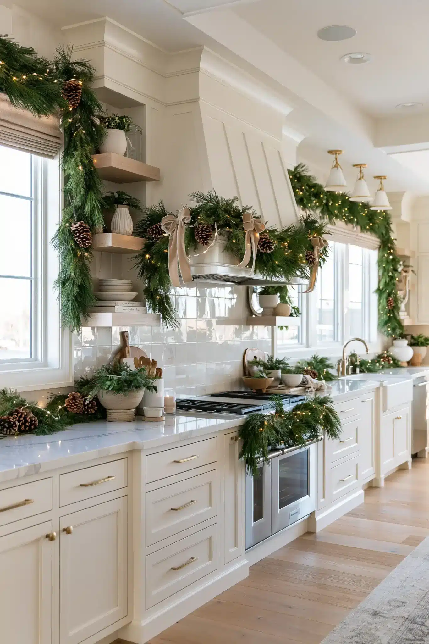29 Christmas Kitchen Decor Ideas for a Room You Actually Cook In 9 christmas kitchen decor
