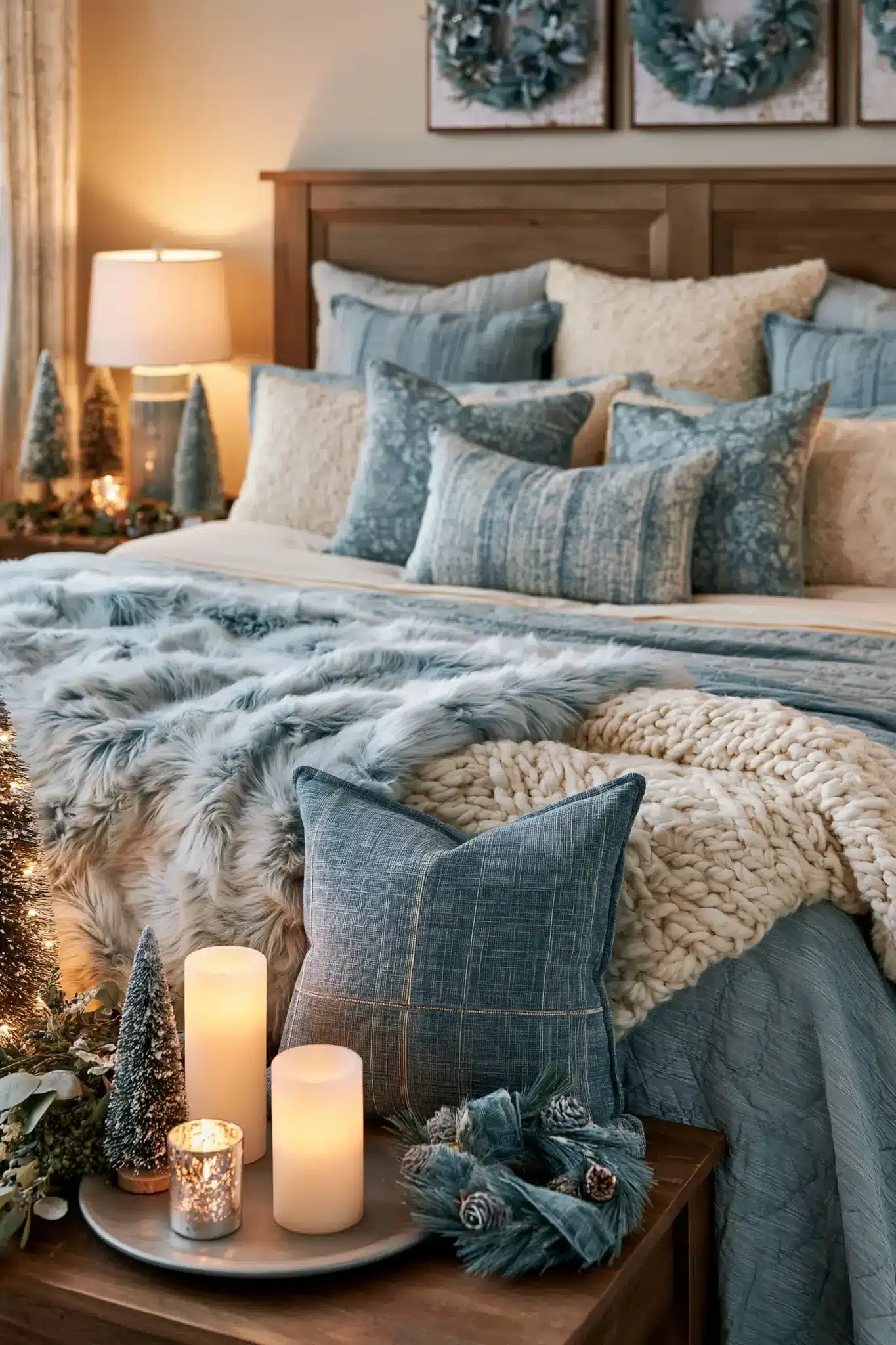 29 Blue Christmas Decor Ideas for a Tree That Breaks From Red and Green 9 blue christmas decor