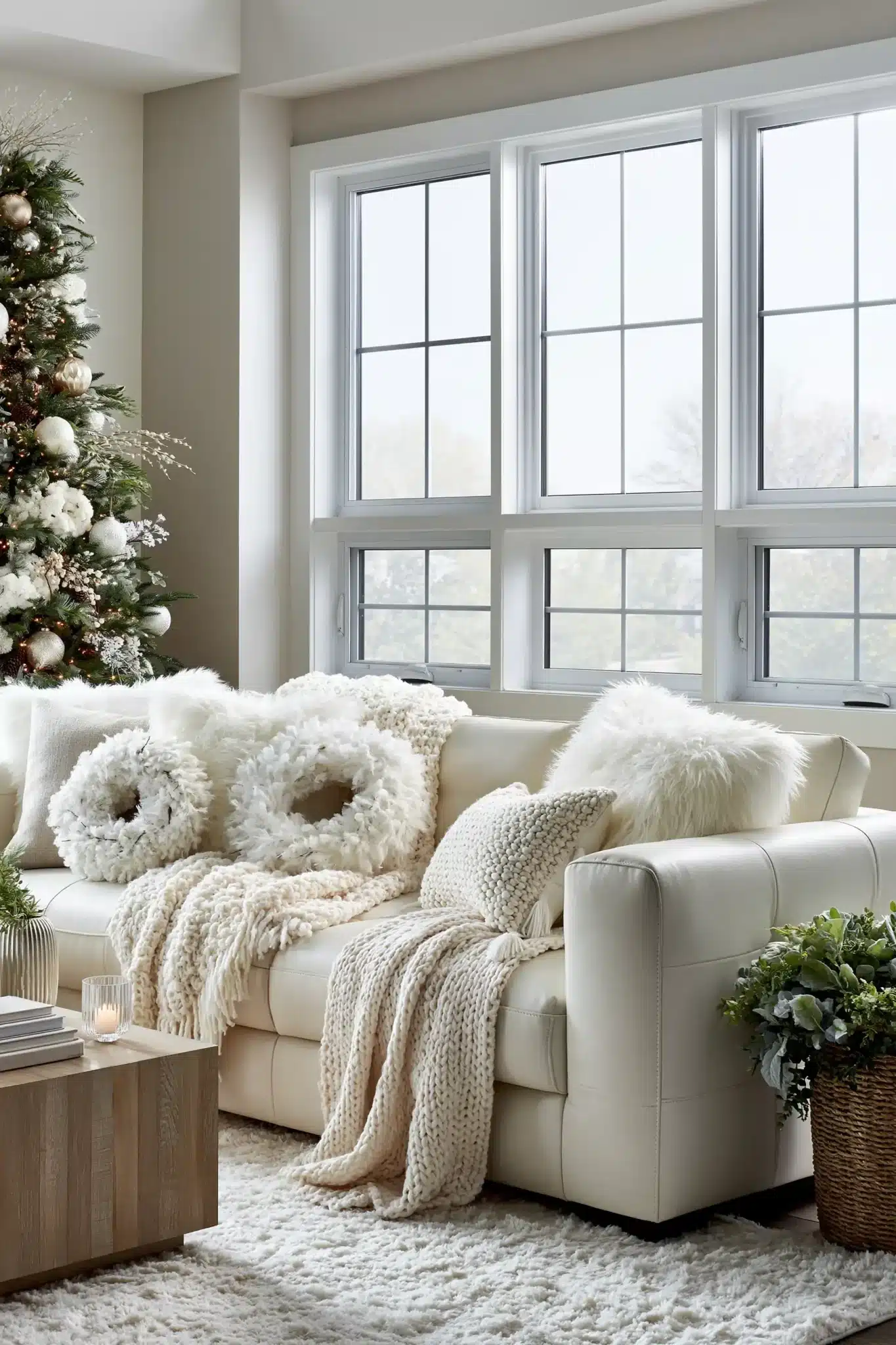 29 White Christmas Decor Ideas for a Room That Stays Bright and Quiet 9 white christmas decor