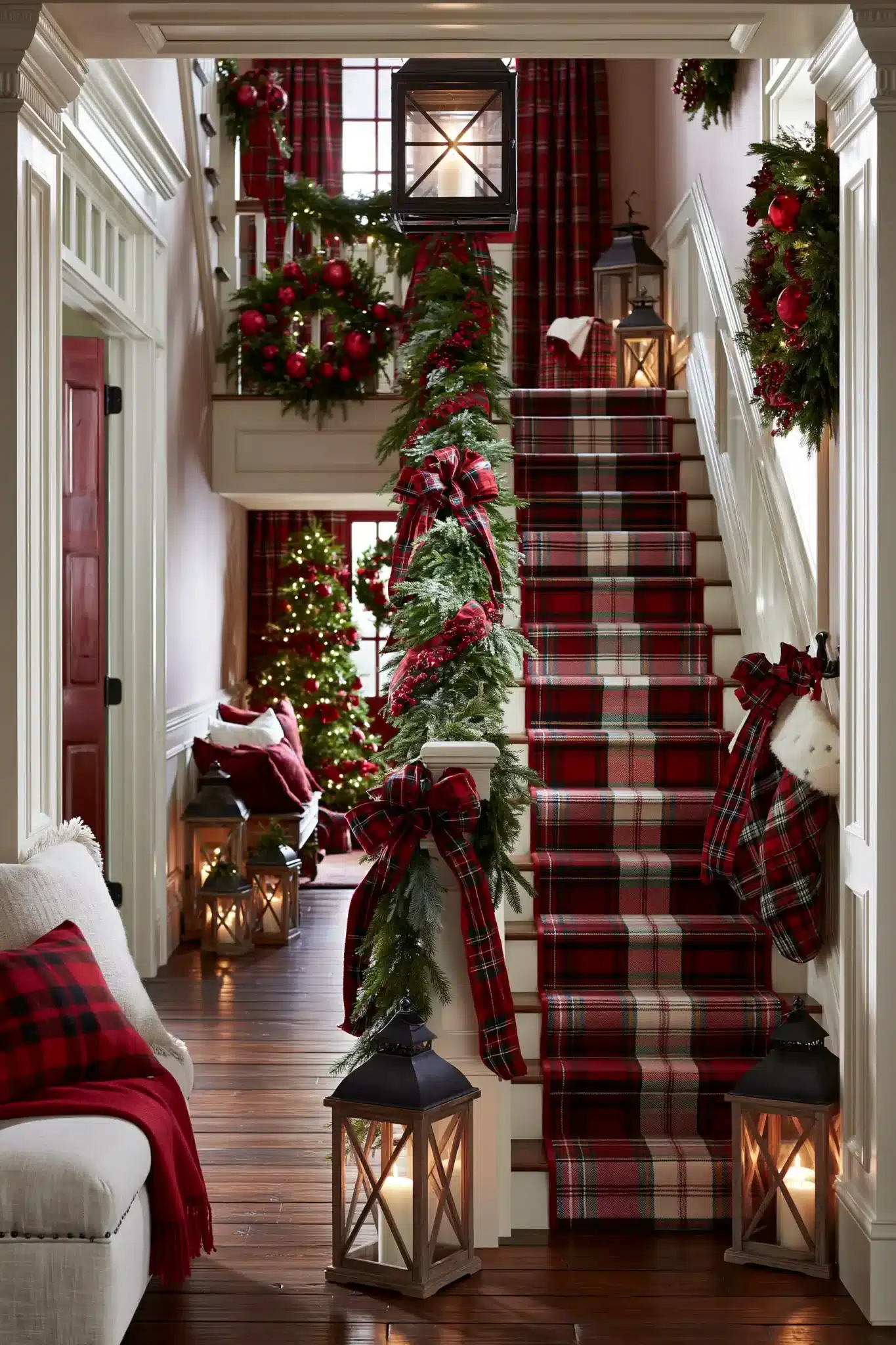 29 Hallway Christmas Decor Ideas for a Path That Feels Festive 9 hallway christmas decor